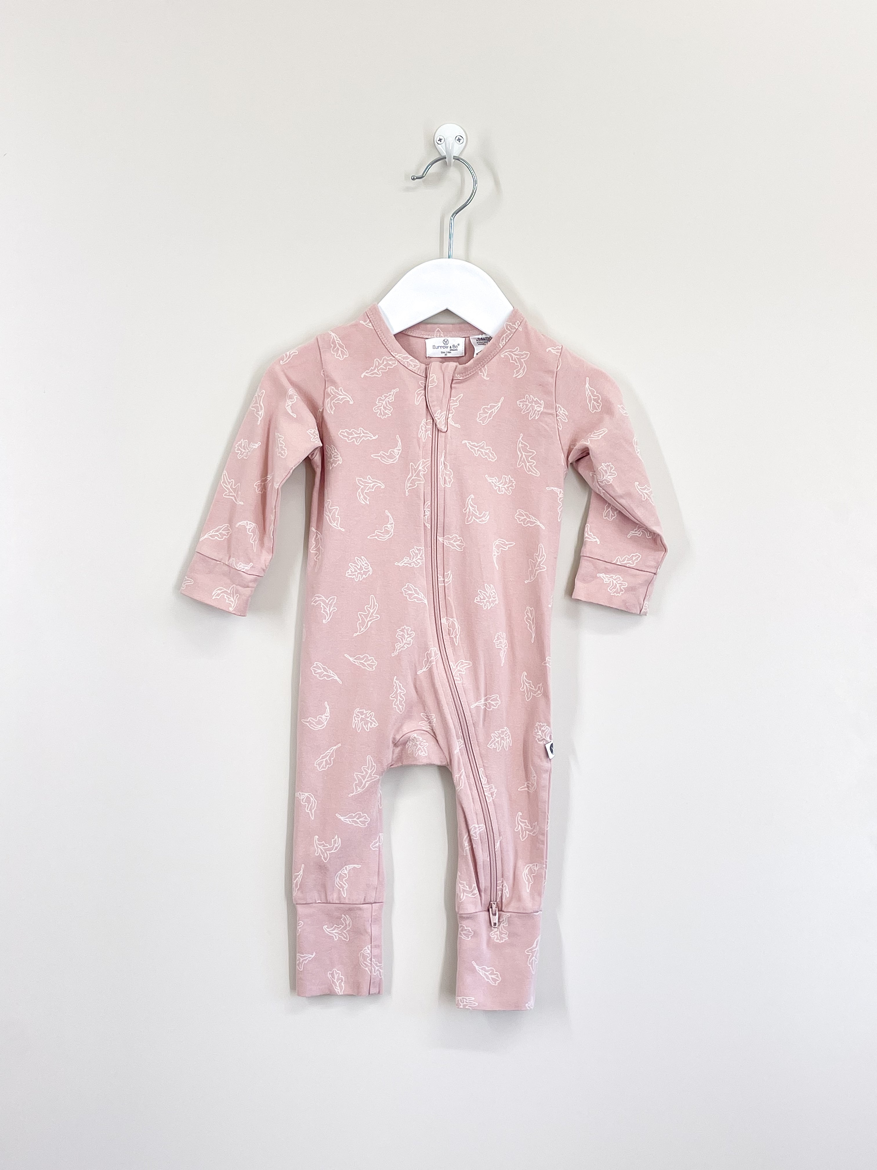 Burrow & Be organic zipsuit - flutter (3-6m)
