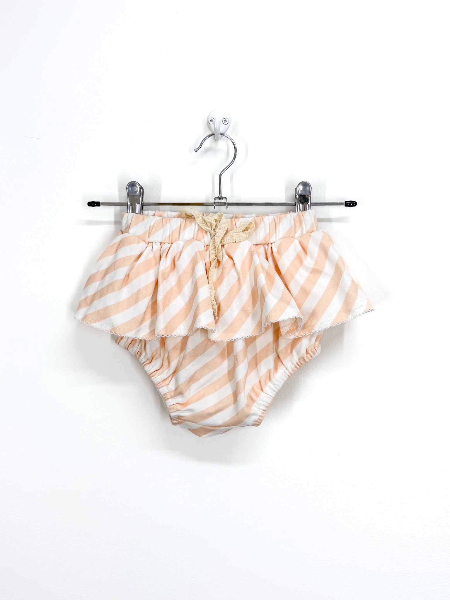 Bencer & Hazelnut peach stripe bloomers (2y)