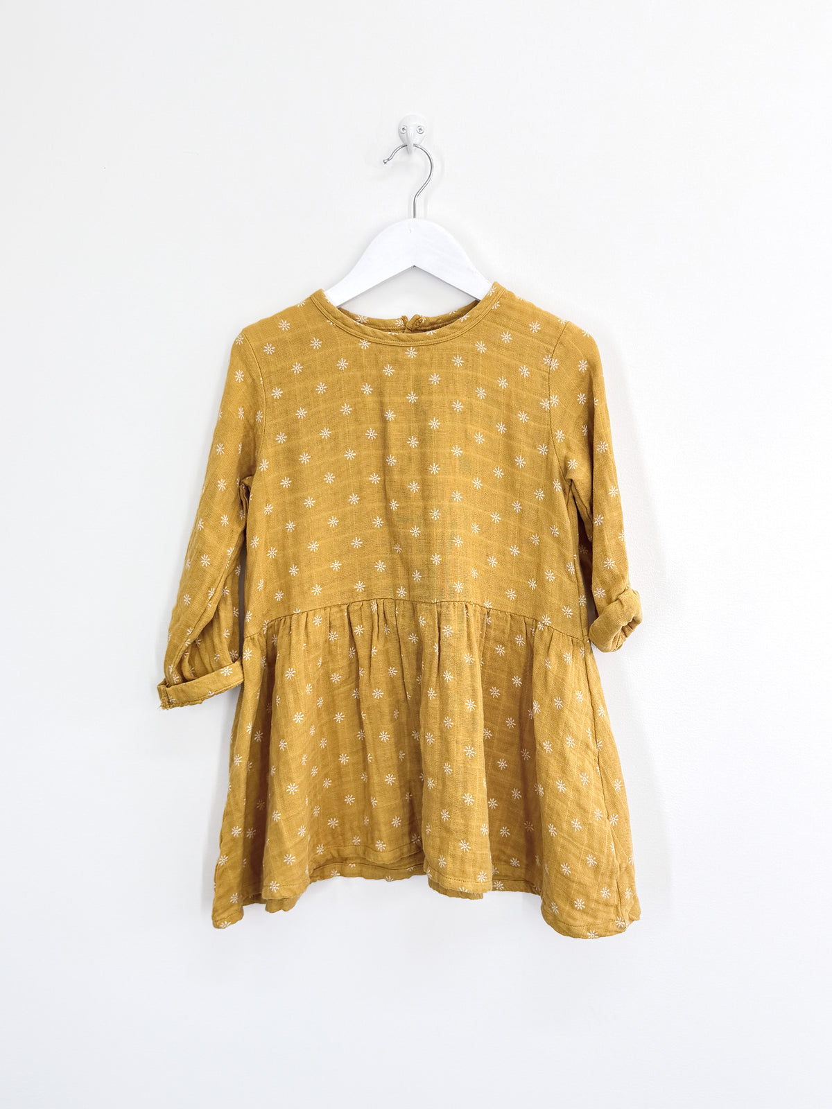 Burrow & Be organic lucy dress - sun kiss (5y)
