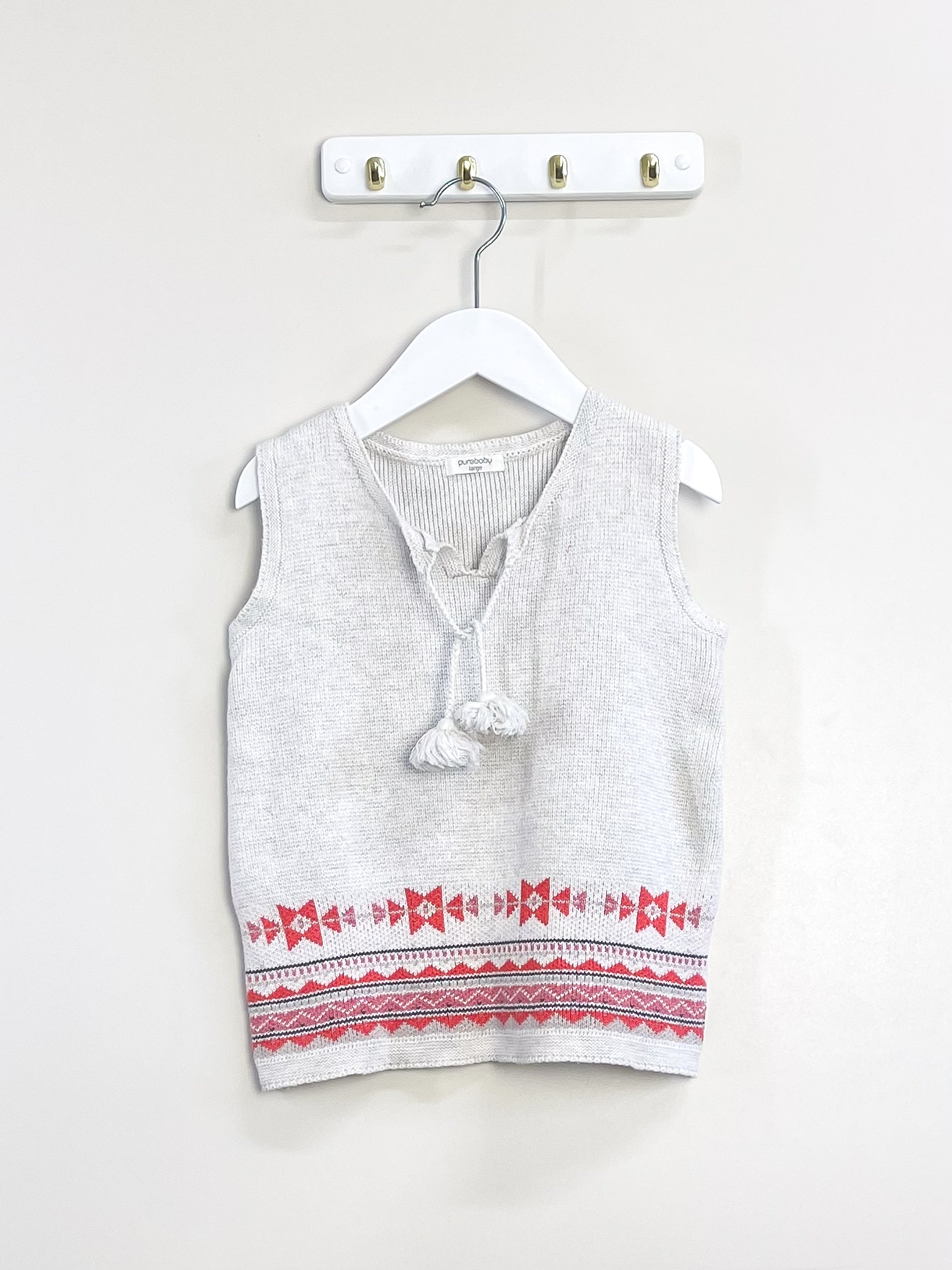 Purebaby organic knit vest (4-5y)
