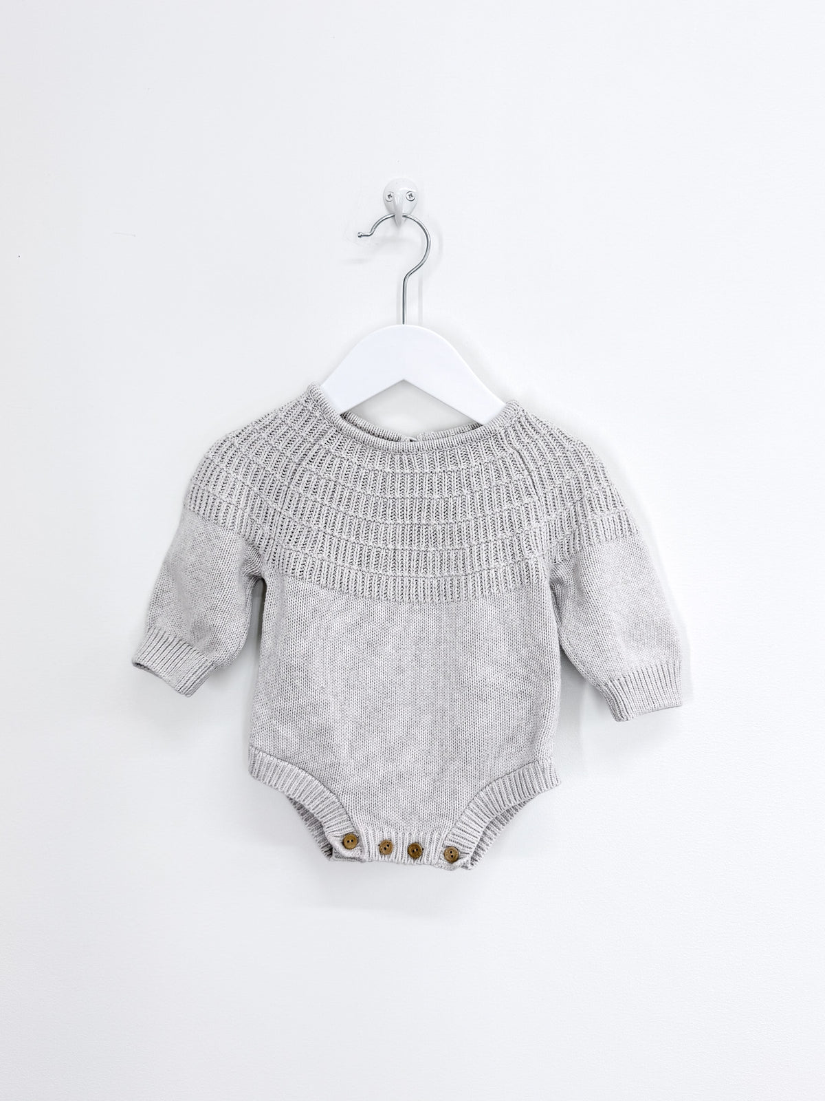 The Rest organic knit romper (newborn)