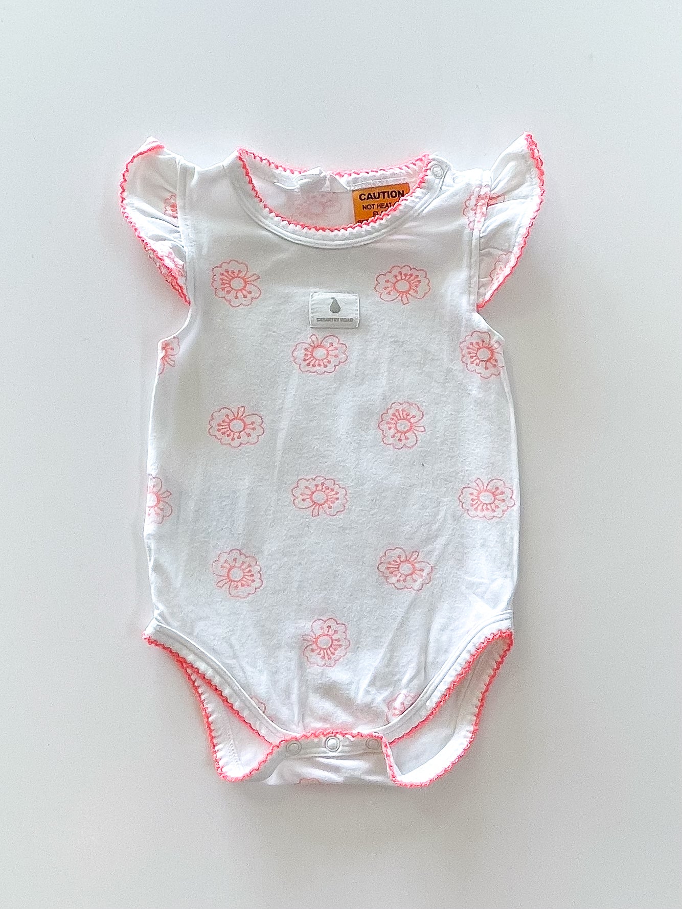 Country Road neon floral bodysuit (3-6m)