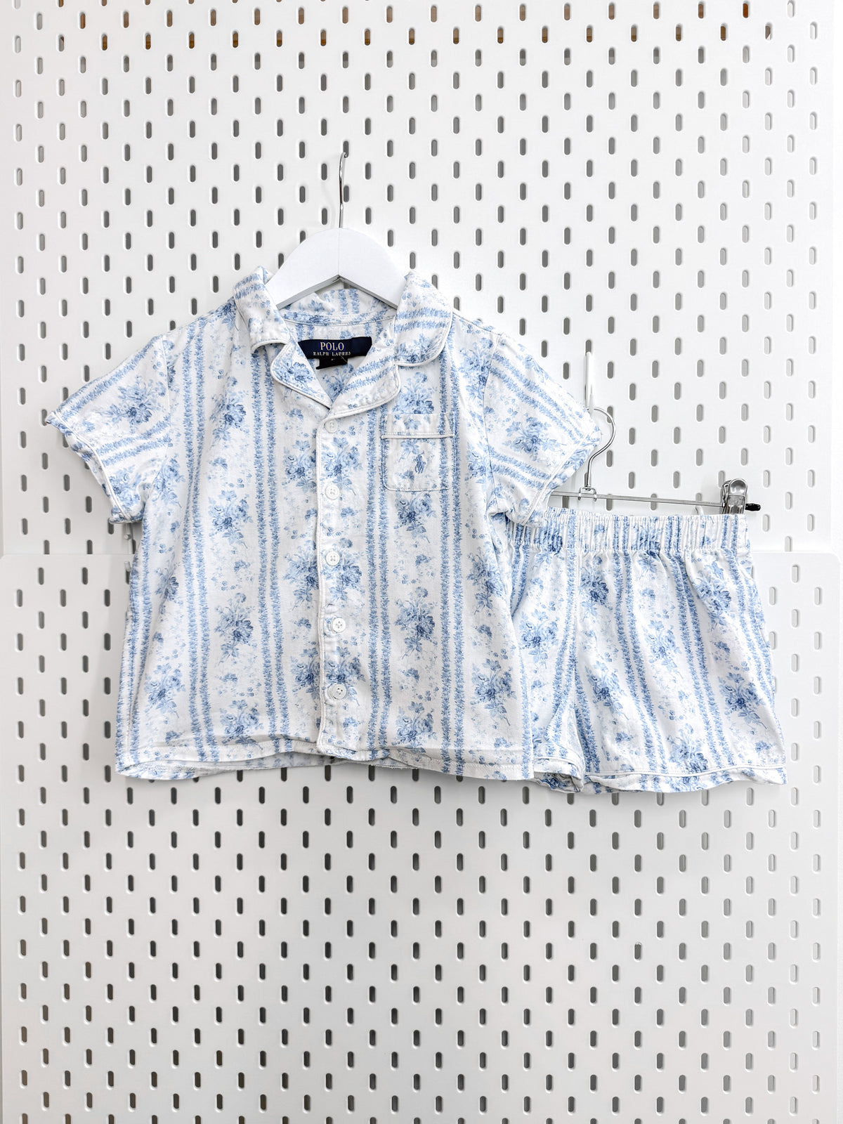 Ralph Lauren blue floral PJ set (6y)