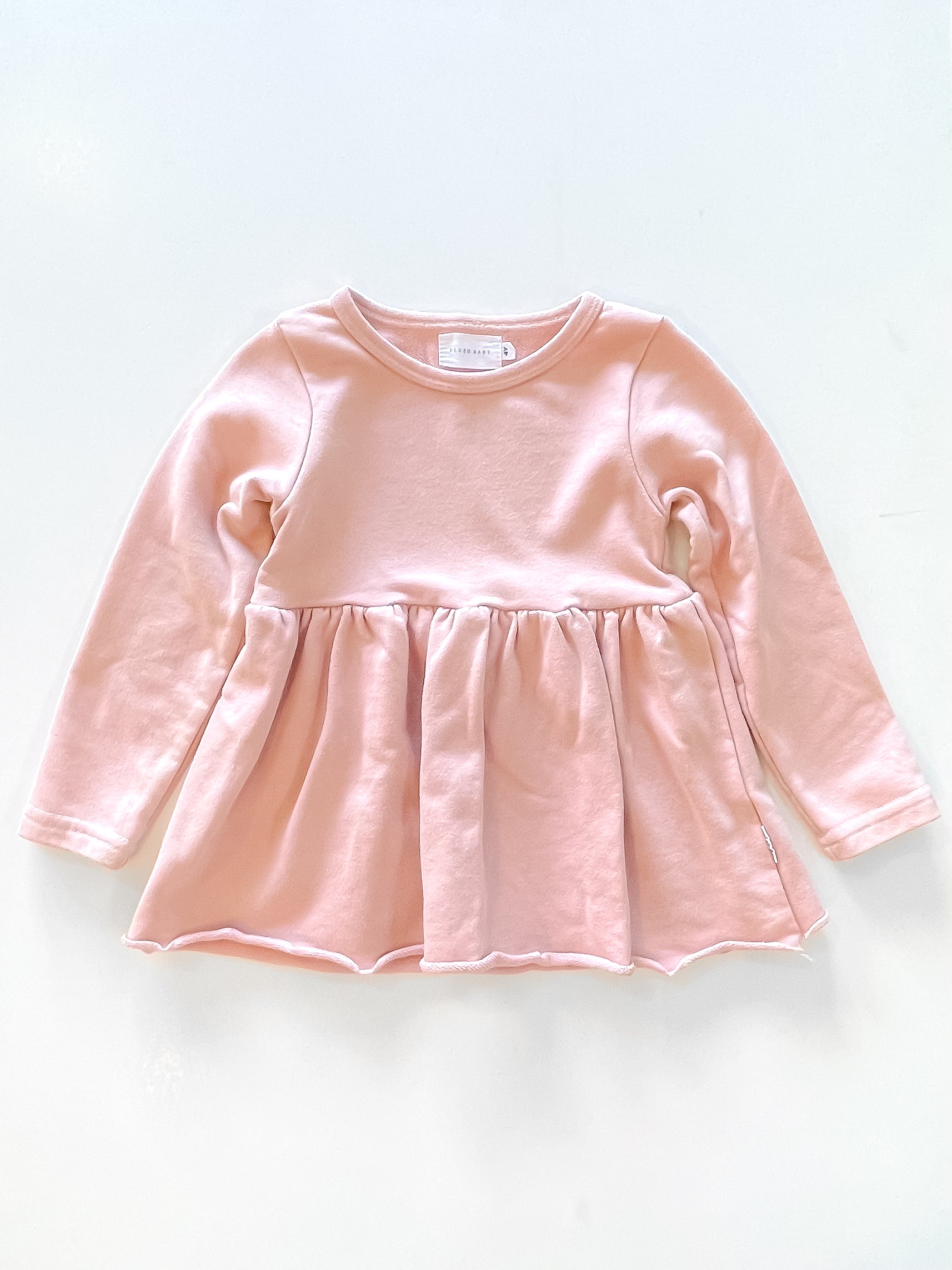 Blush Baby longline peplum jersey top (4y)