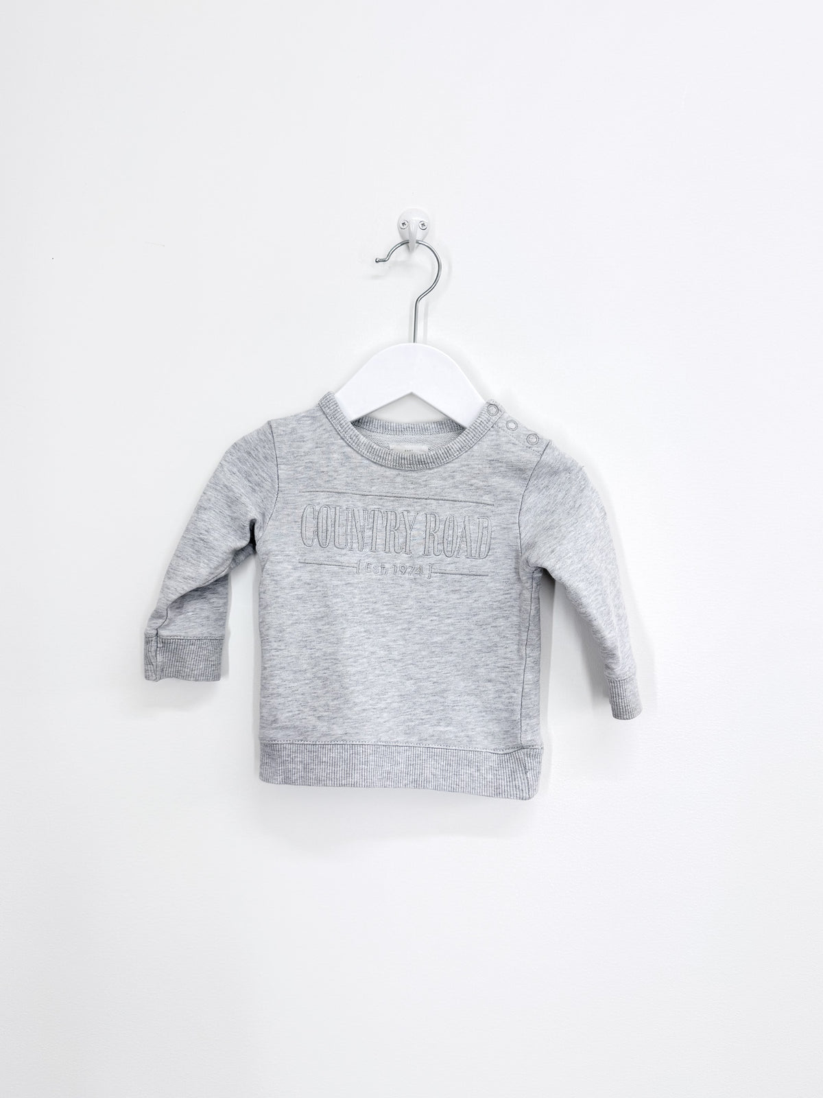 Country Road heritage crew sweatshirt - grey (3-6m)
