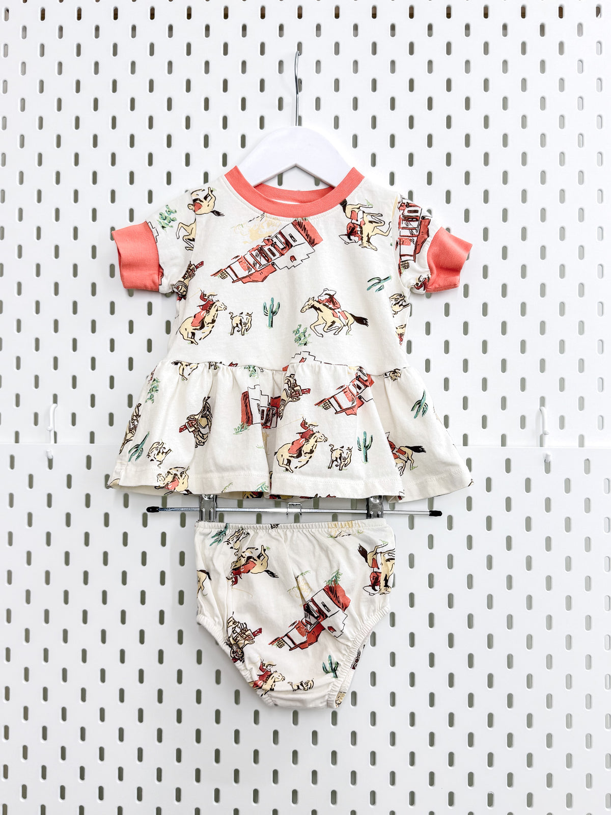 Wrangler old west dress & bloomers set (3-6m)