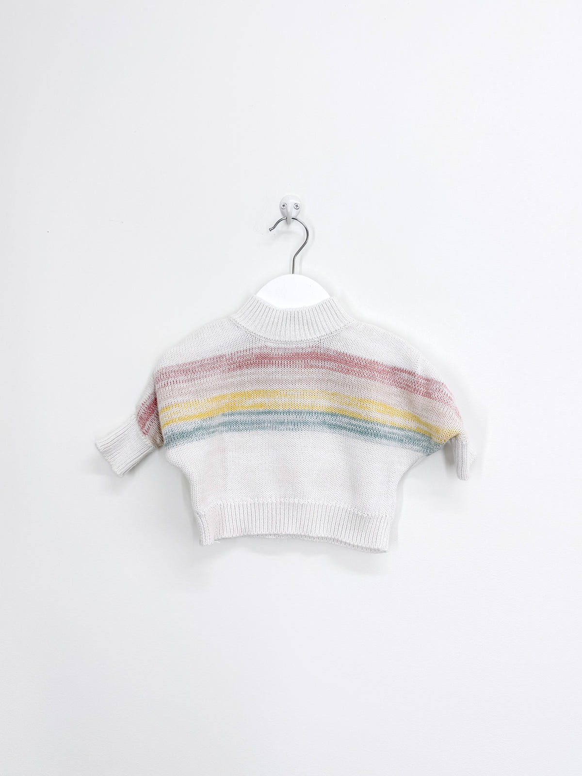 Hux organic over the rainbow knit jumper (6-12m)