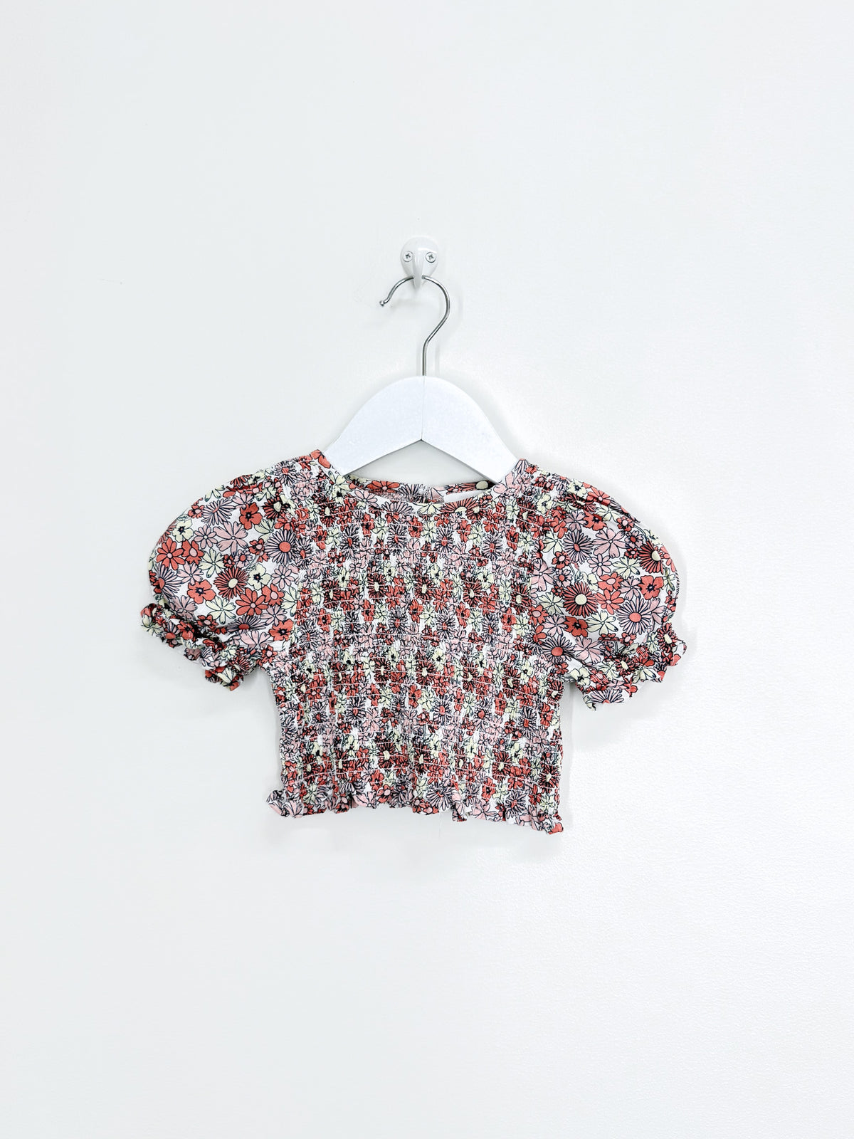 Seed Heritage smocked puff sleeve top (3y)