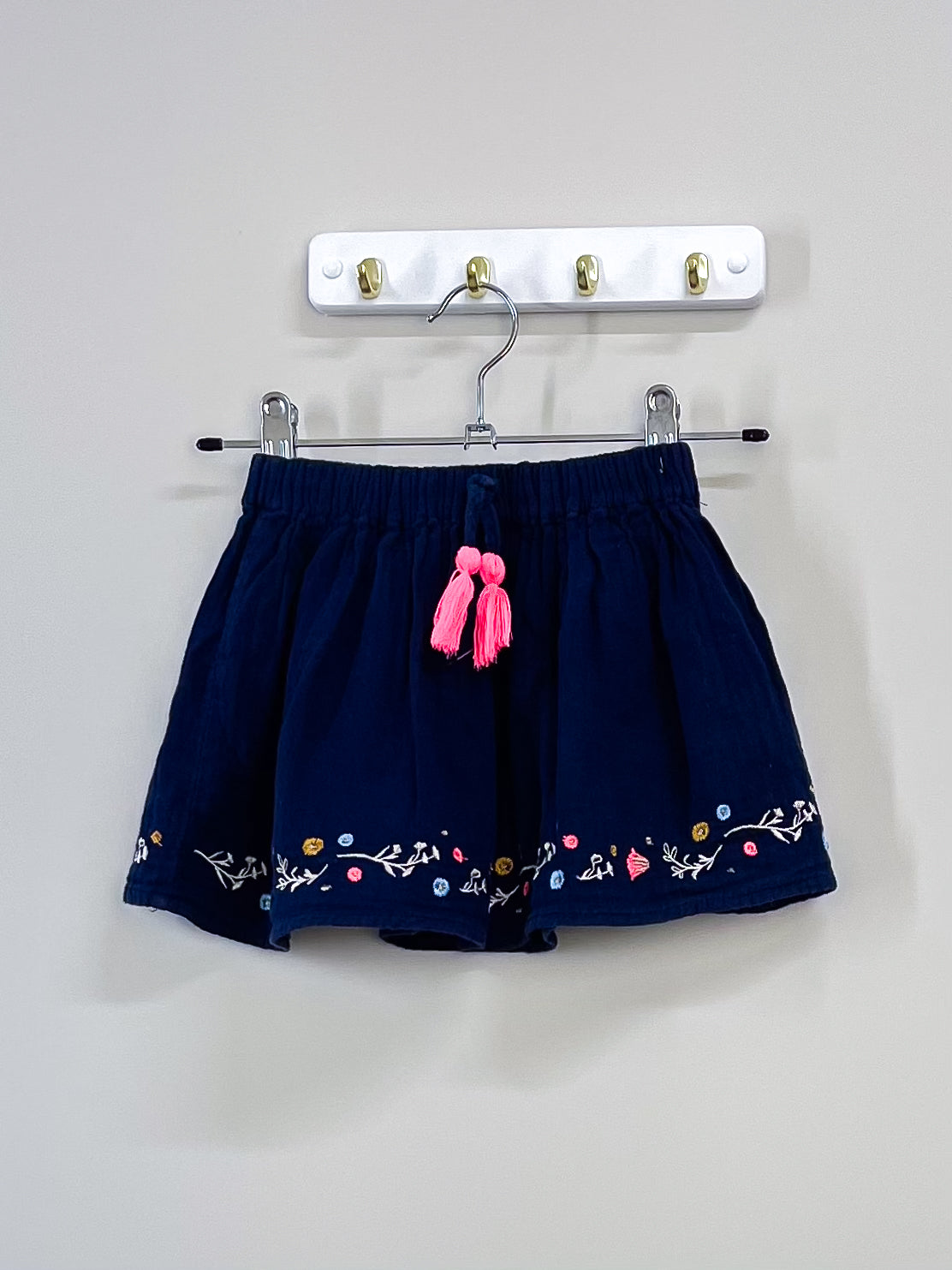 Cotton On Kids navy muslin skirt (2y)