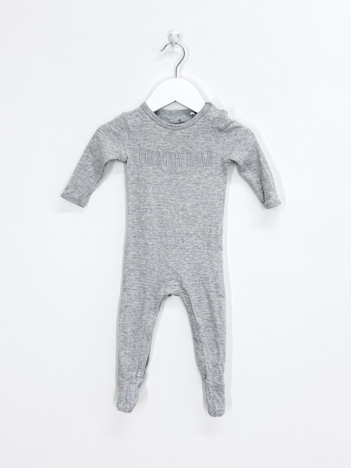 Country Road heritage organic jumpsuit - grey (3-6m)
