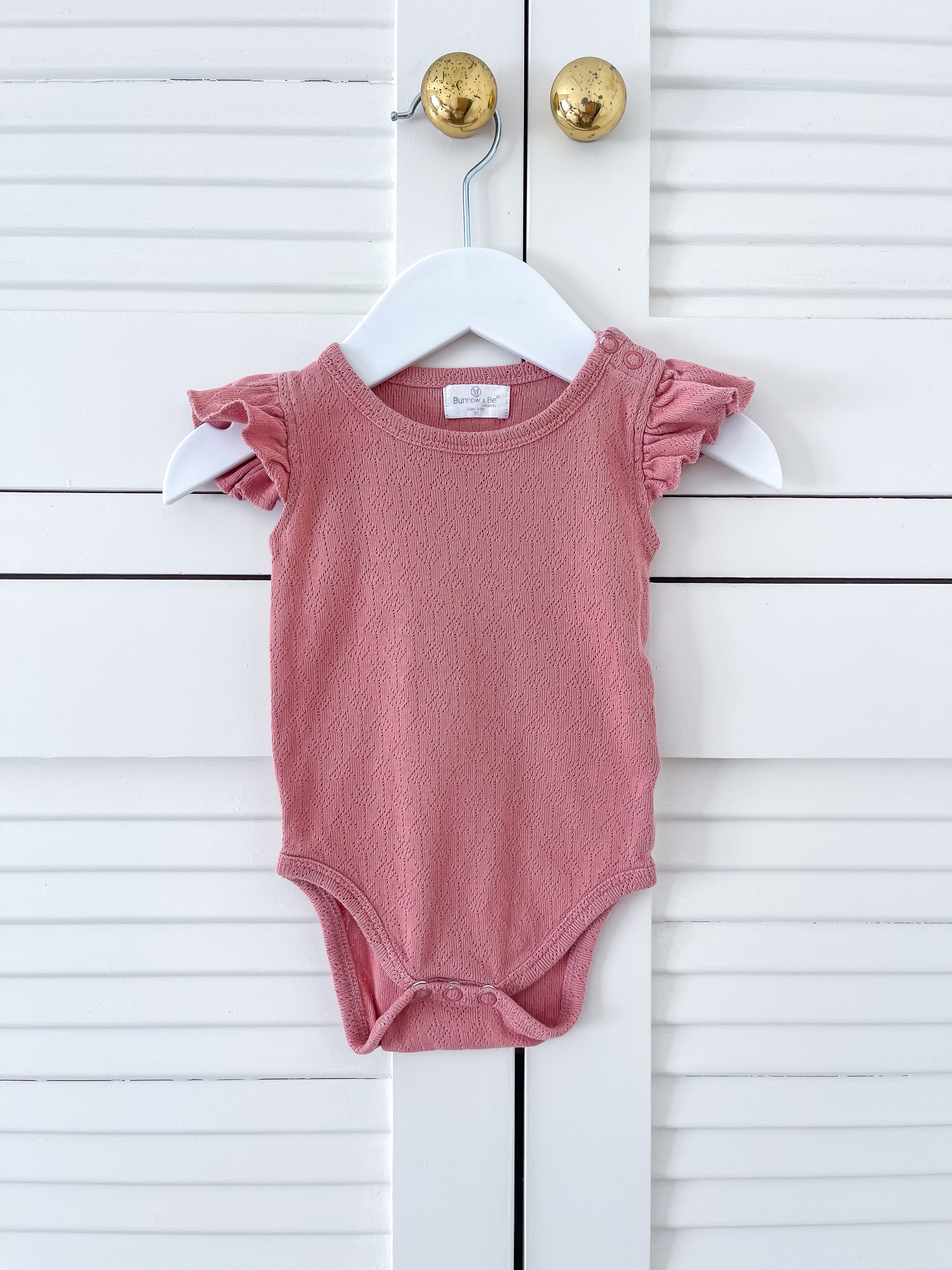 Burrow & Be organic pointelle bodysuit (0-3m)