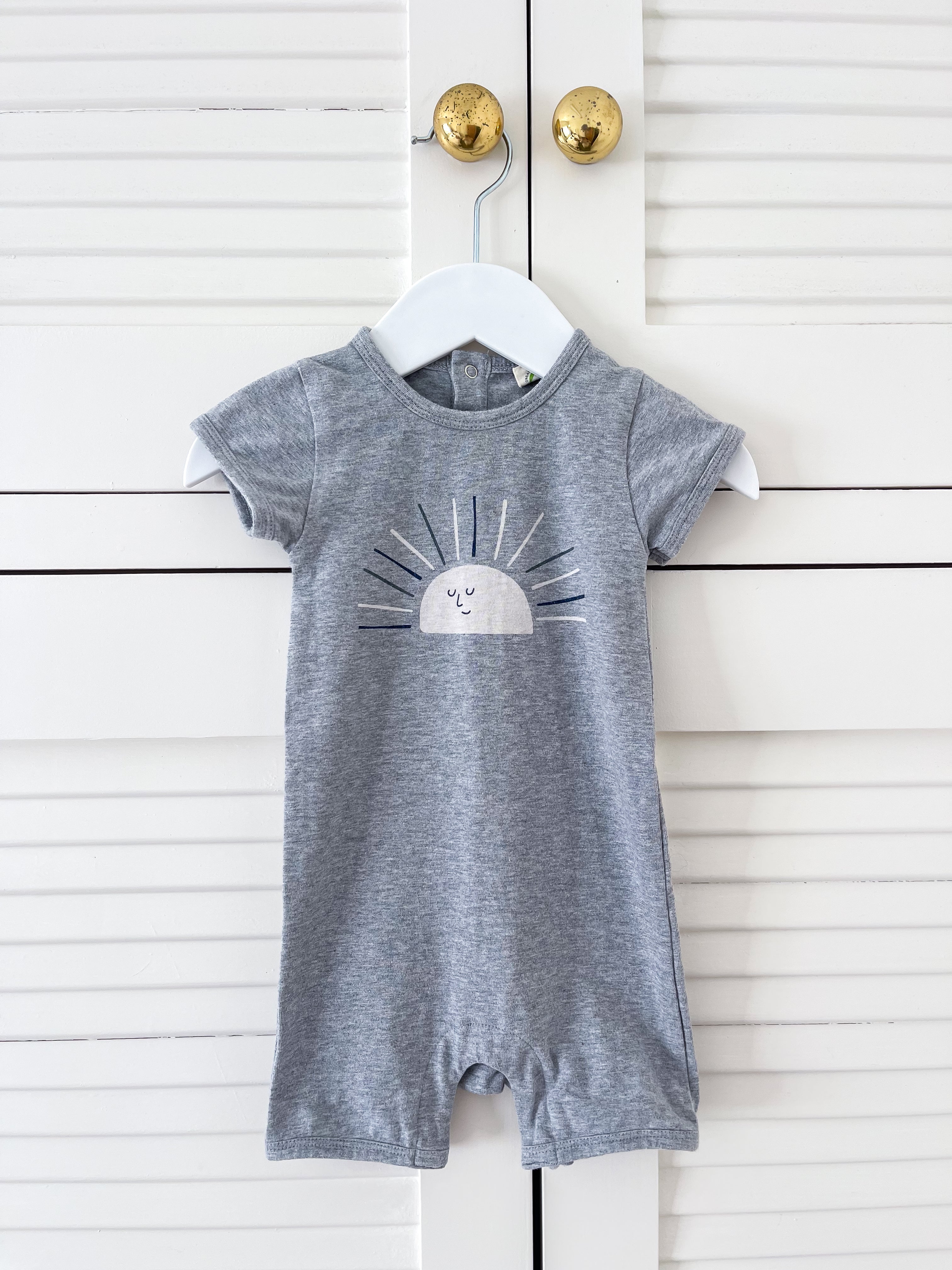 Nature Baby organic sunshine shortie romper (3-6m)