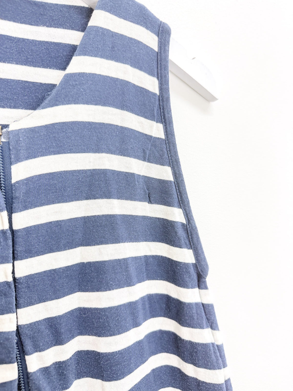 Woolbabe merino cotton 3 seasons sleeping bag - blue stripe (2-4y)