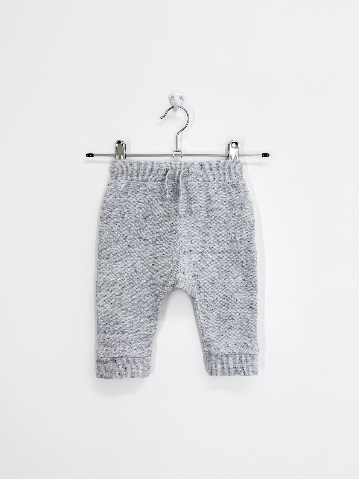 Seed Heritage trackies - light grey marle (3-6m)