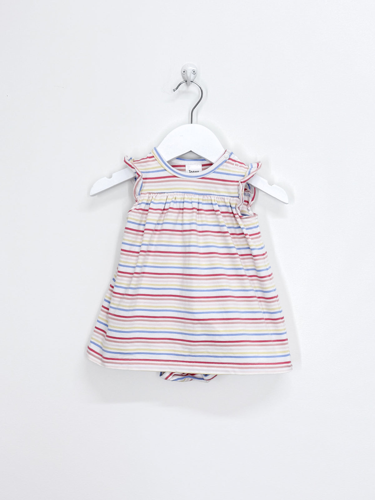 Teeny Weeny candy stripe bodysuit dress (3-6m)