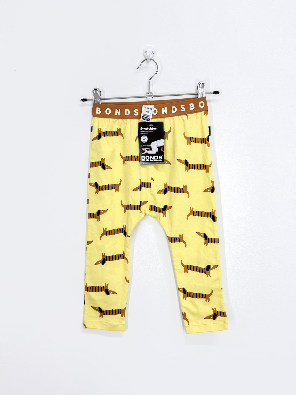 BNWT Bonds leggings - long dog (18-24m)