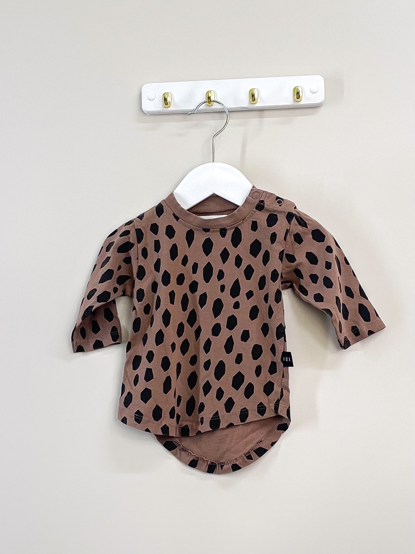 Hux organic long sleeve tee (3-6m)