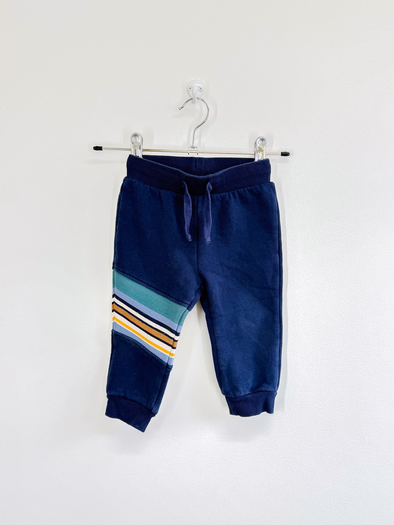 Teeny Weeny multi stripe trackies (6-12m)