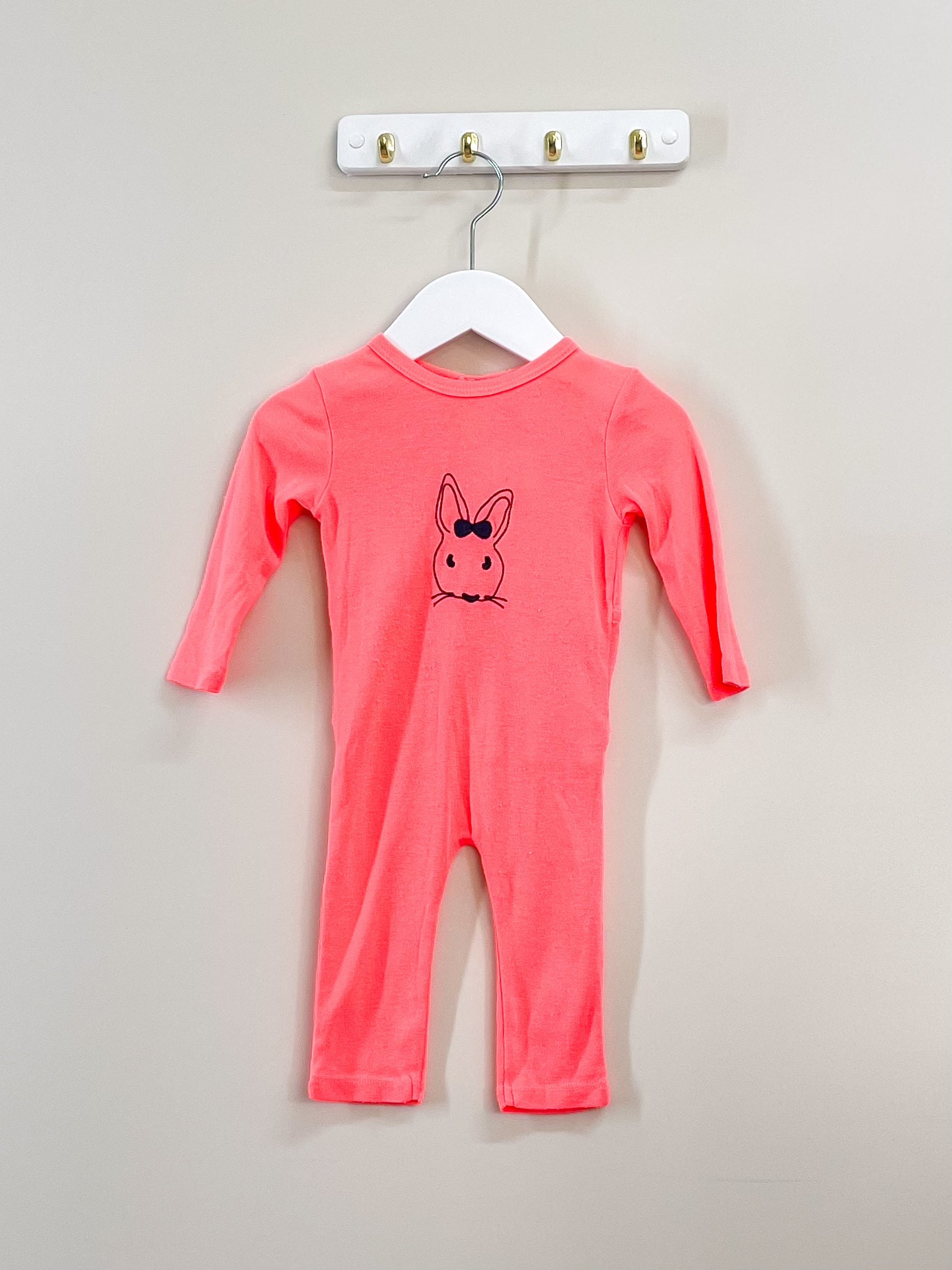 Seed fluro bunny romper (0-3m)