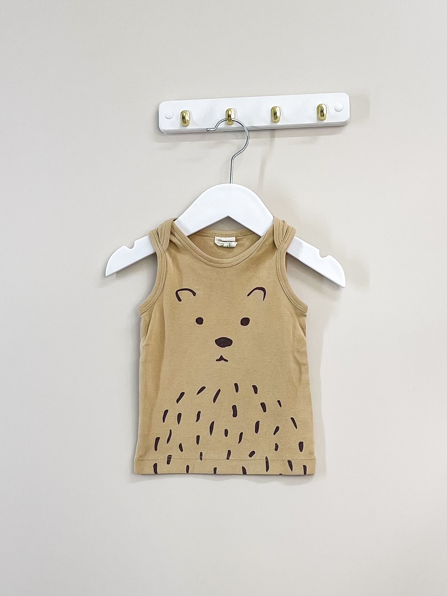 Nature Baby organic bear singlet top