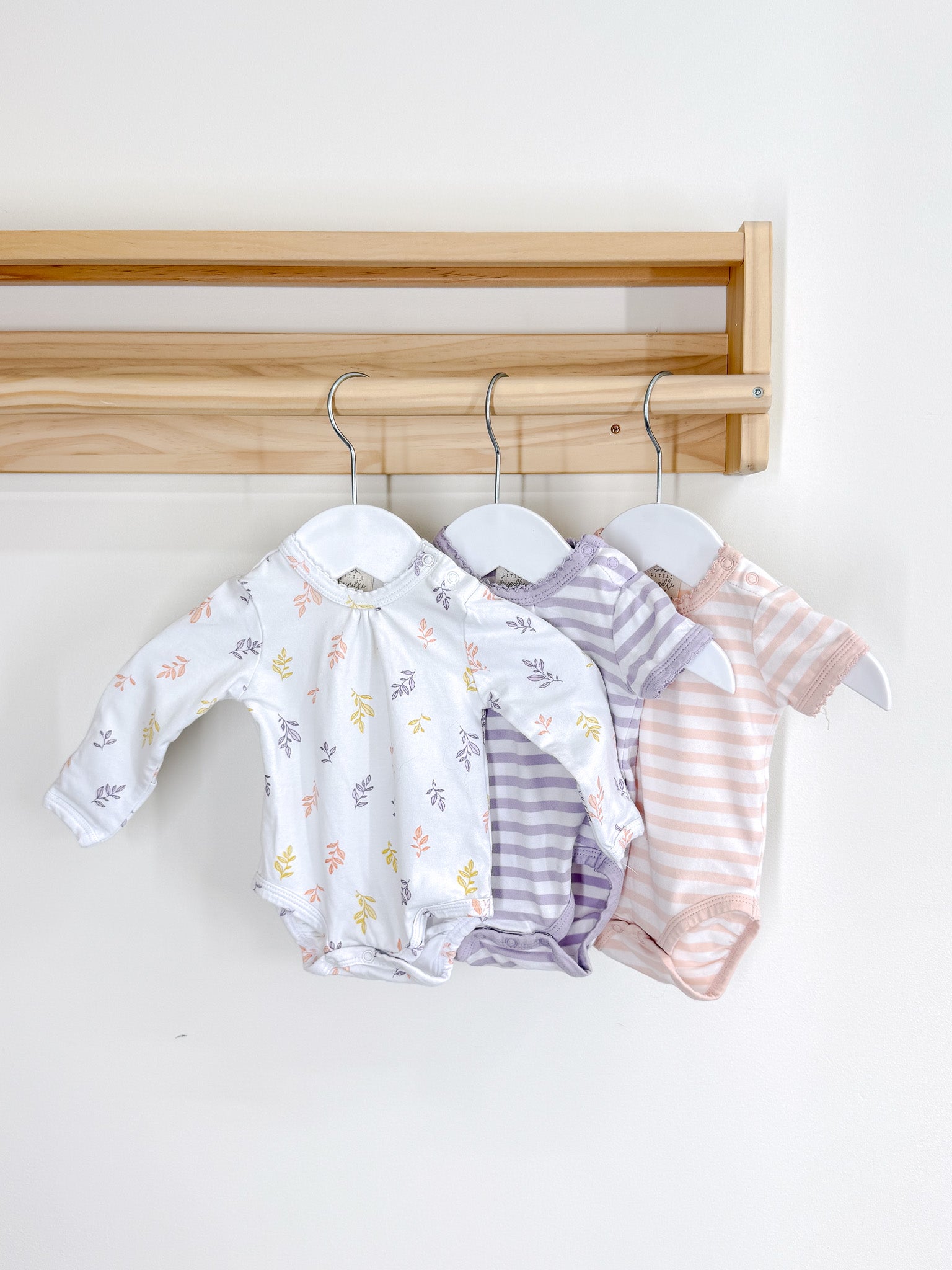 Little Bundle 3 piece bodysuit set (newborn)