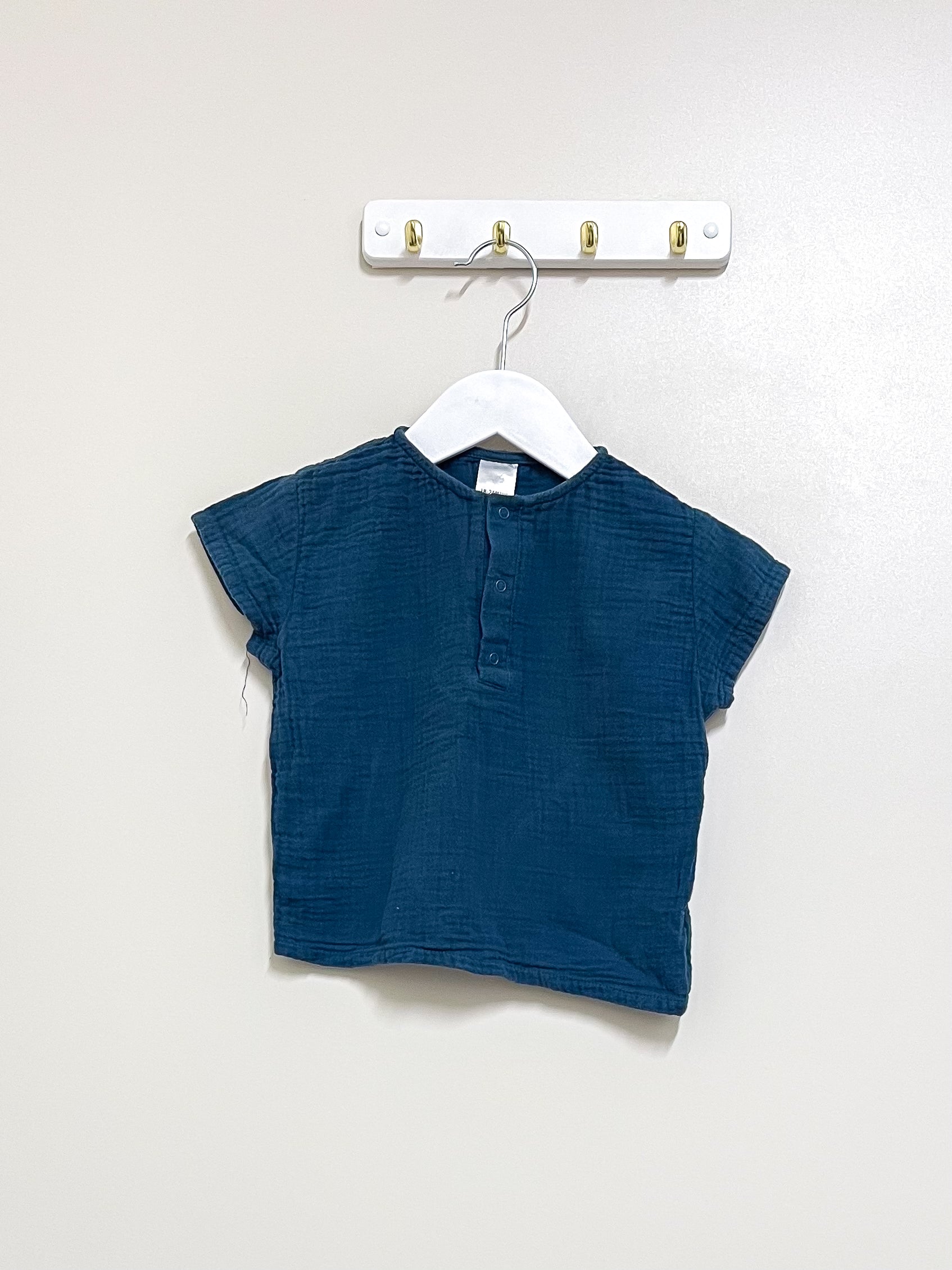 Bonds muslin henley tee (18-24m)