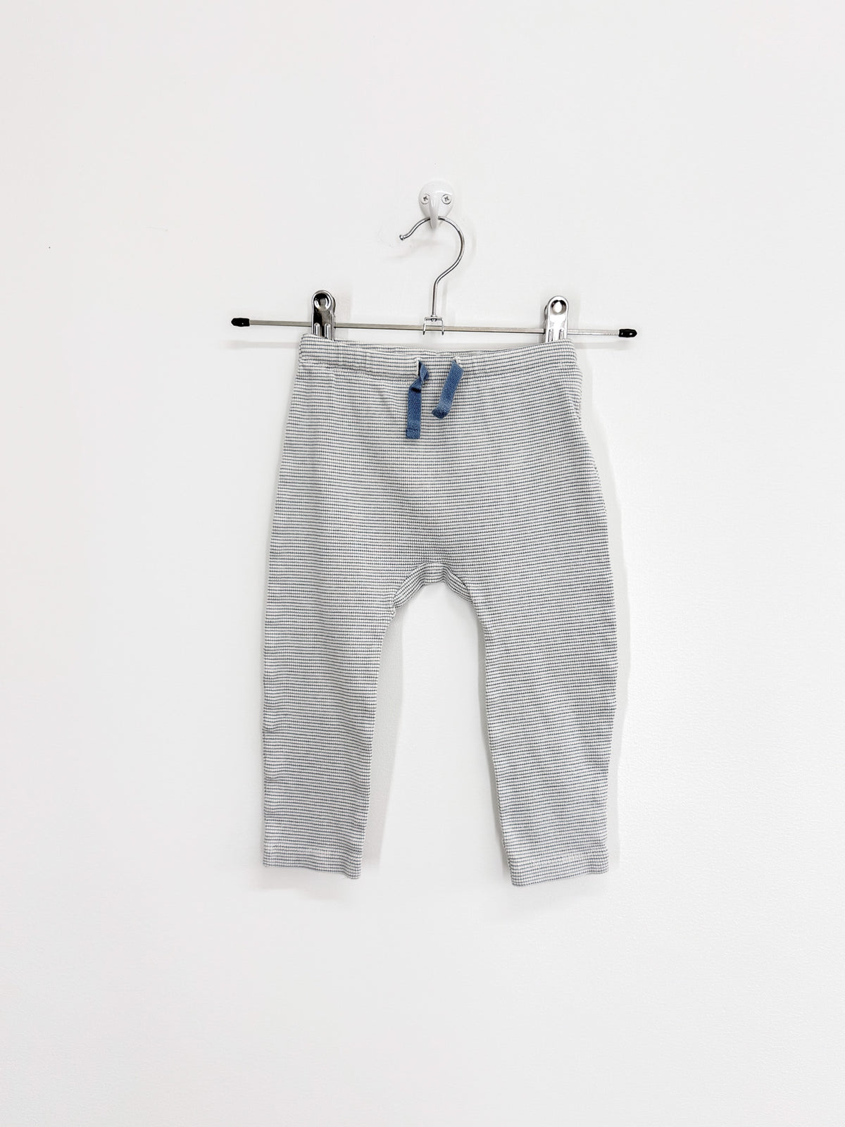 Wilson & Frenchy organic rib leggings - blue stripe (12-18m)
