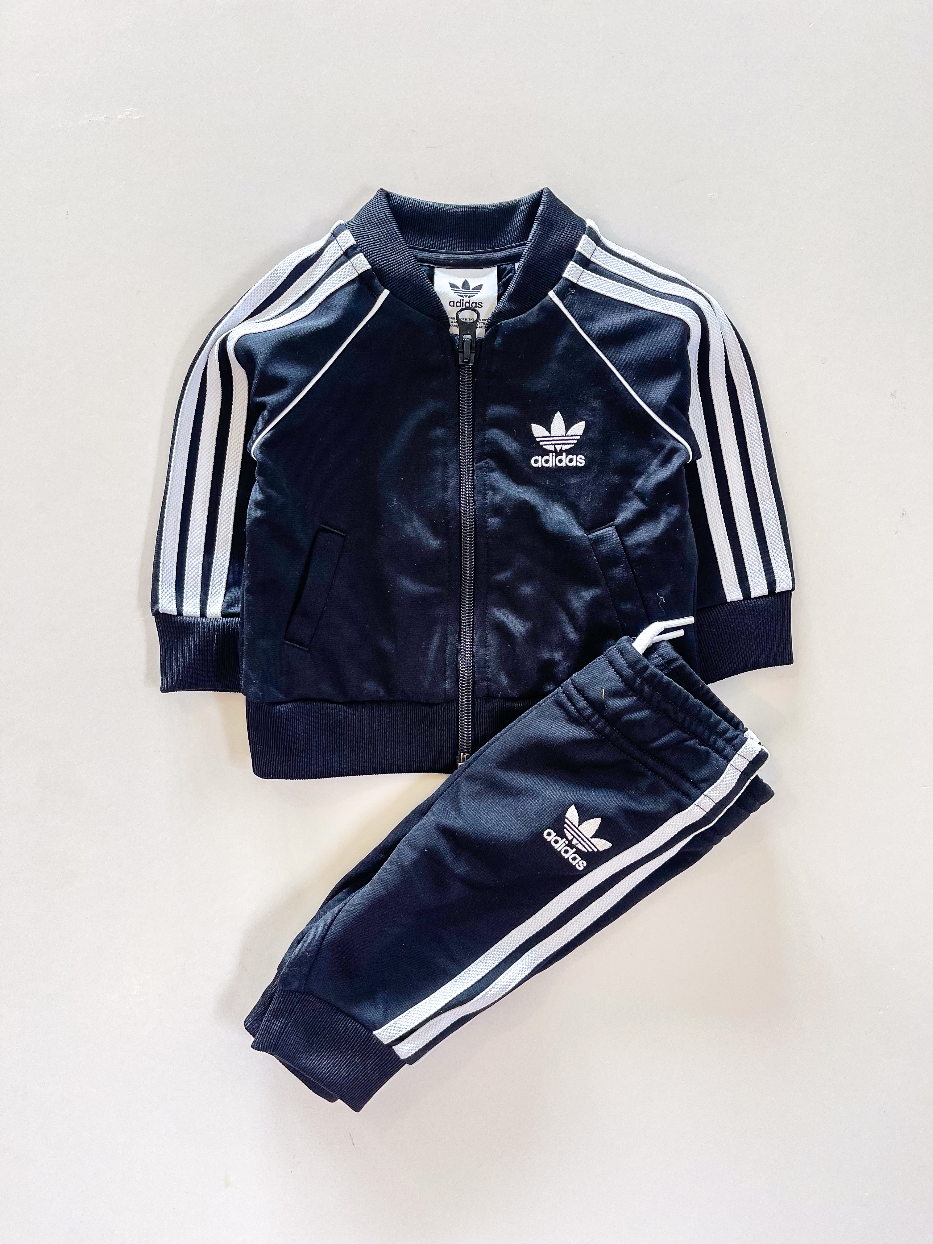 Adidas SST tracksuit set (0-3m)