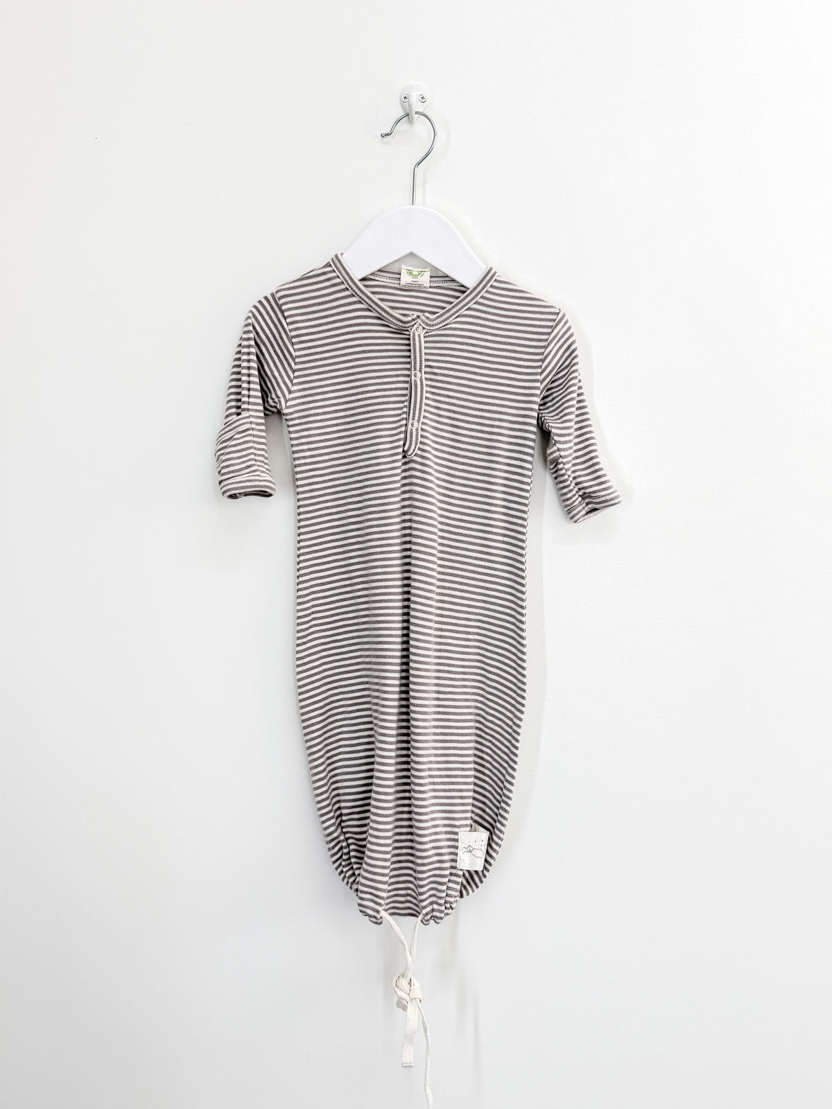 Nature Baby organic sleep gown - stripe (0-3m)