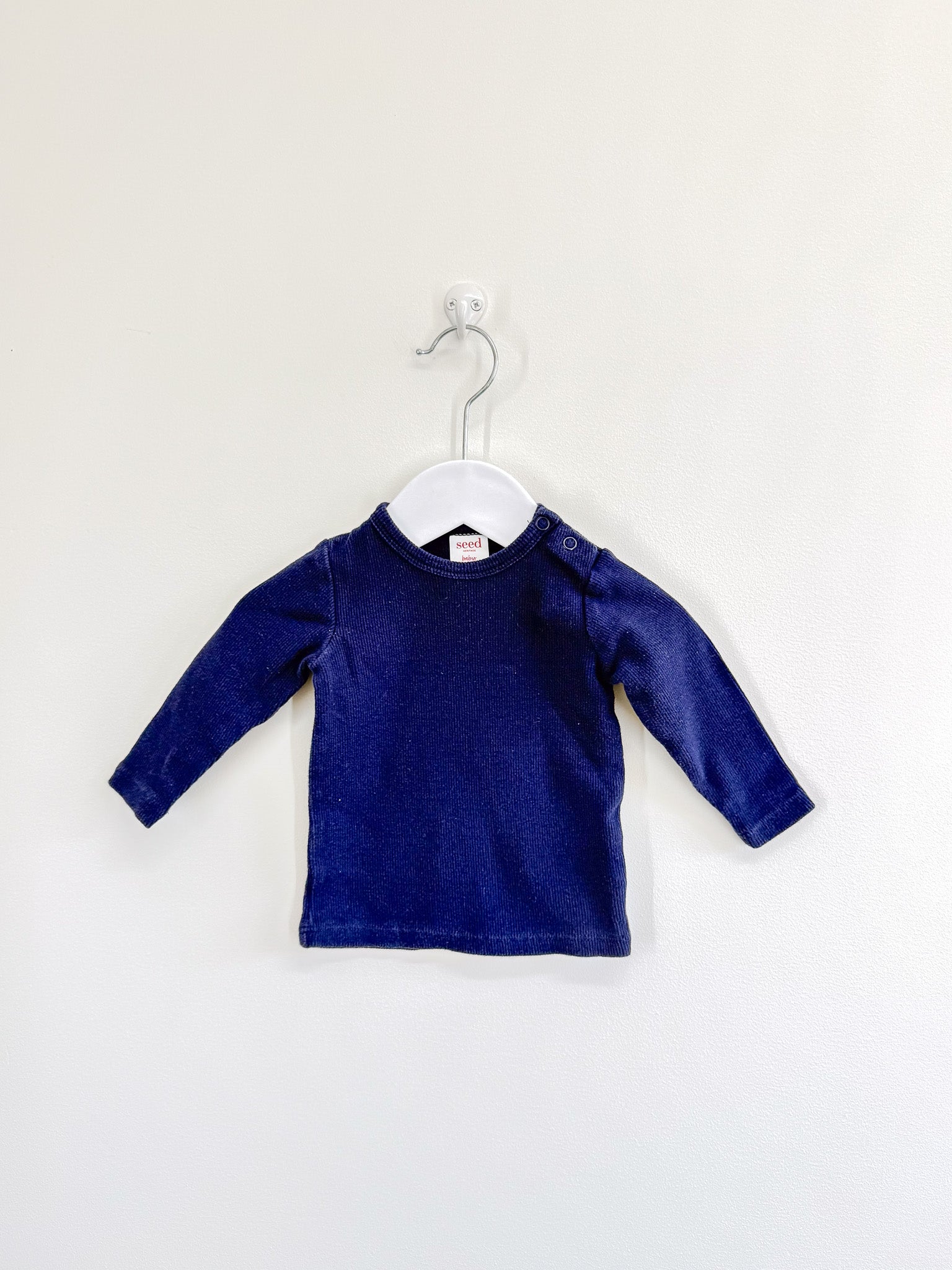 Seed rib long sleeve tee (#-6m)