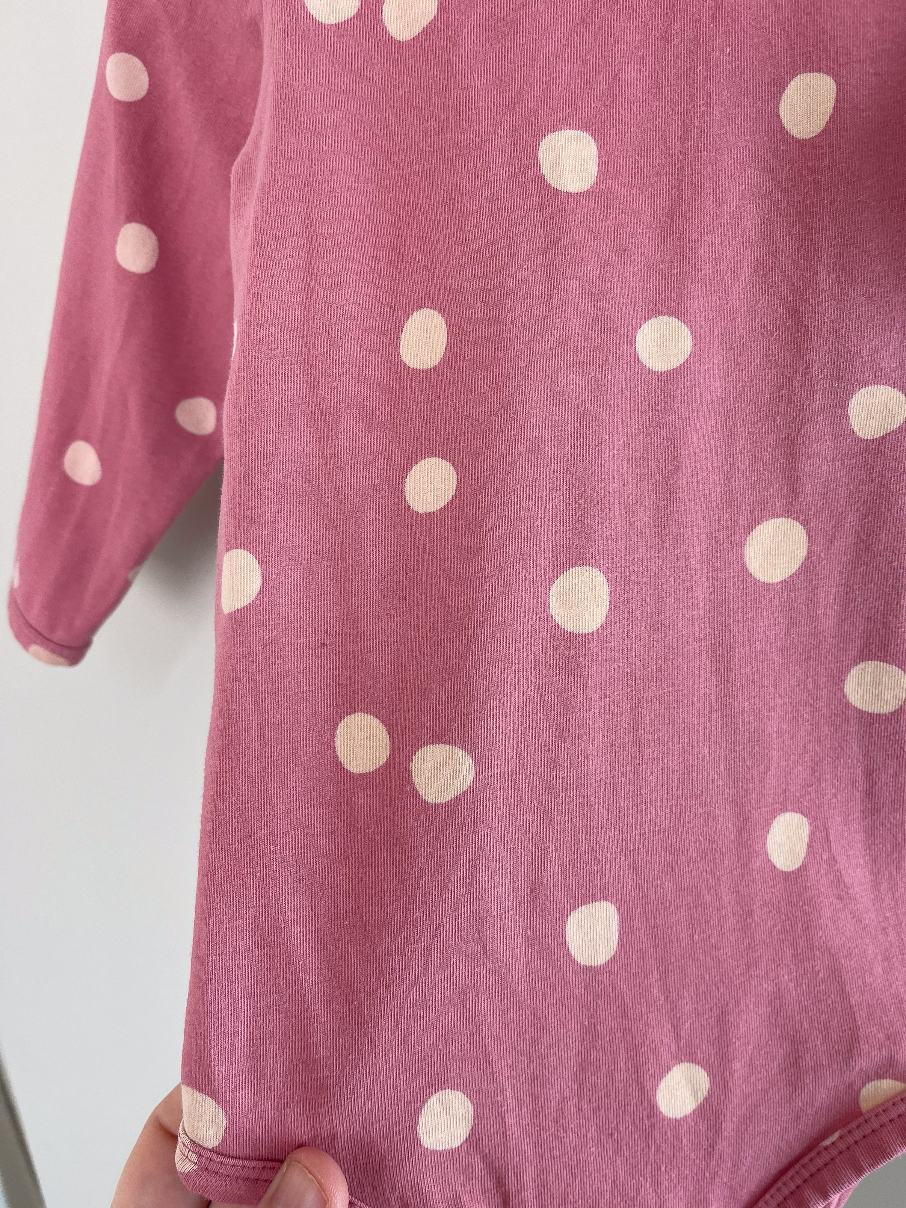 Nature Baby organic bodysuit - speckle raspberry (6-12m)