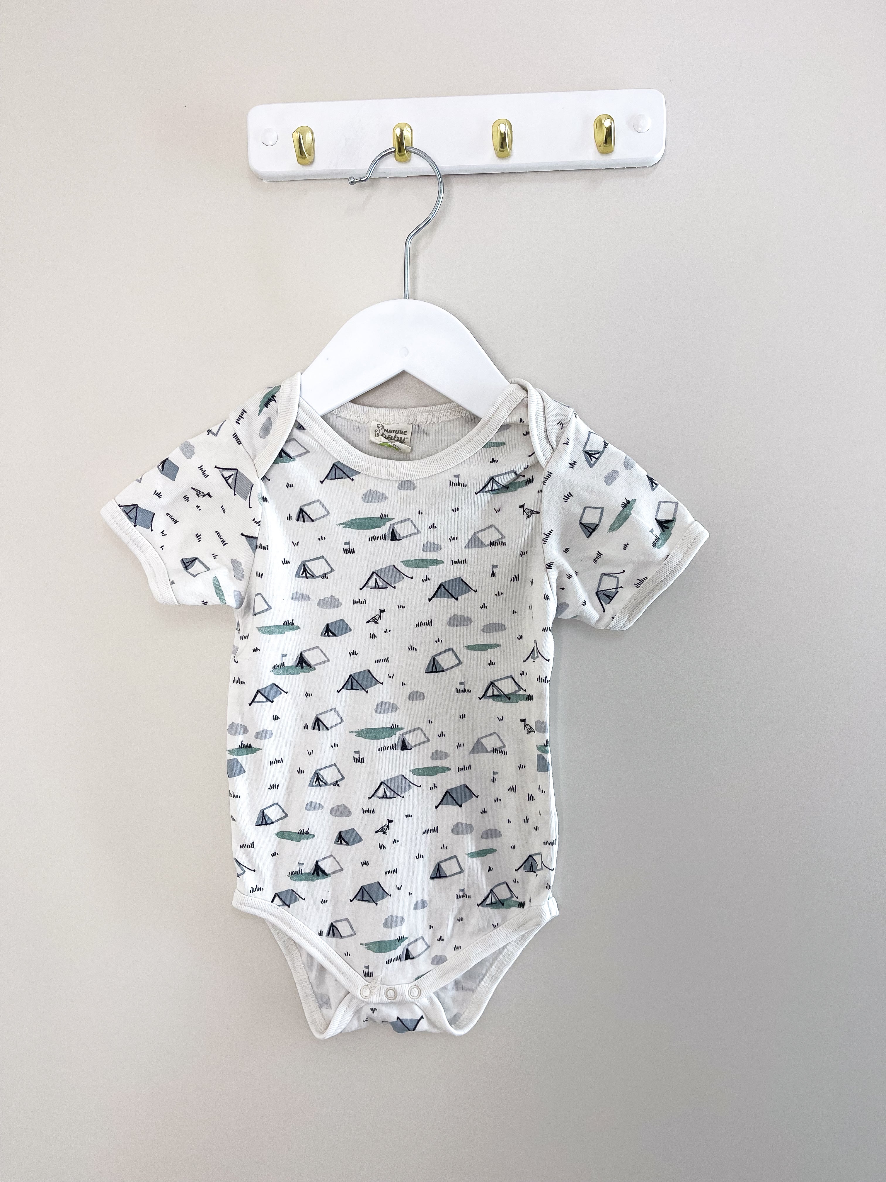 Nature Baby organic bodysuit - camping (6-12m)
