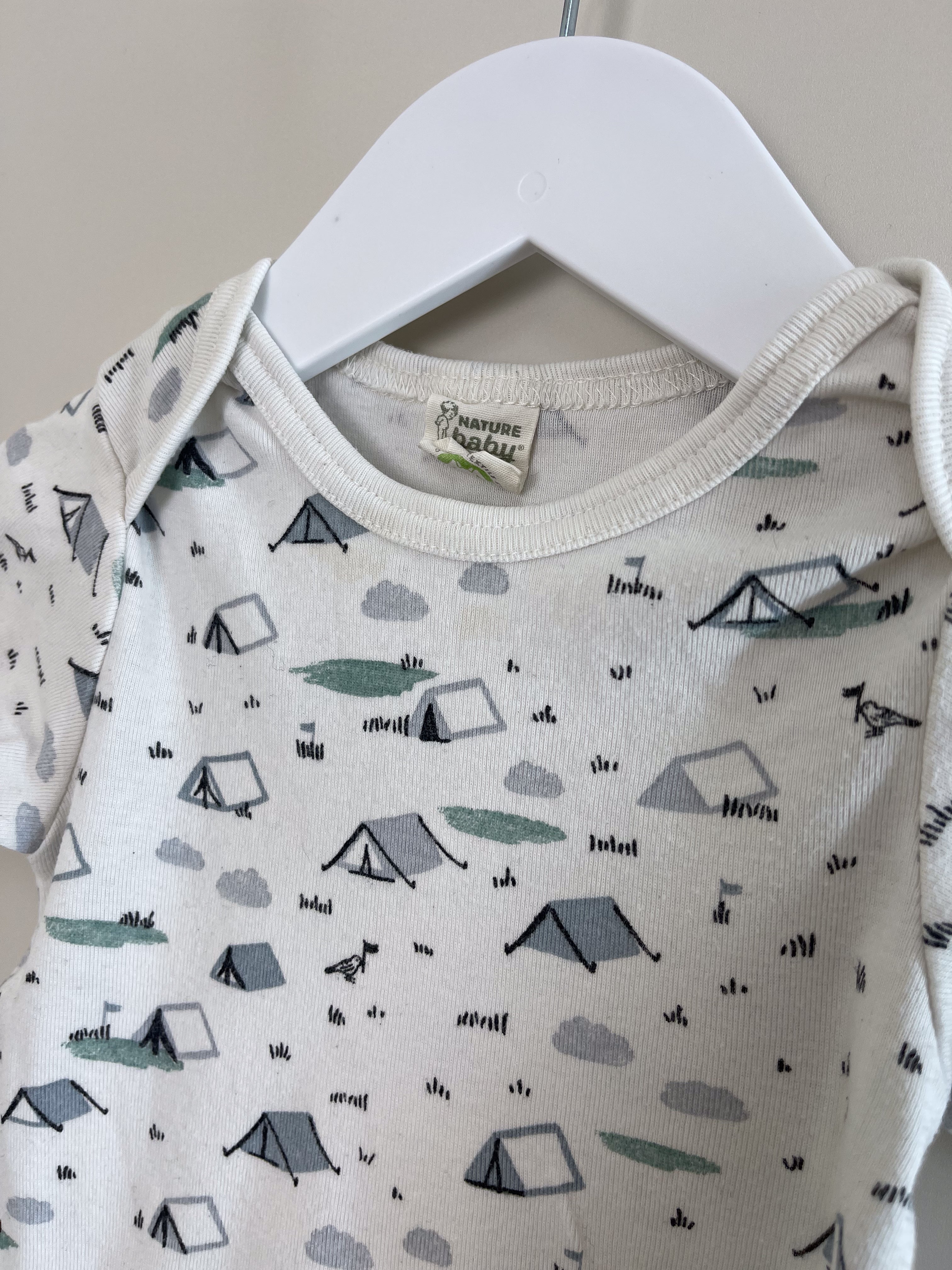 Nature Baby organic bodysuit - camping (6-12m)