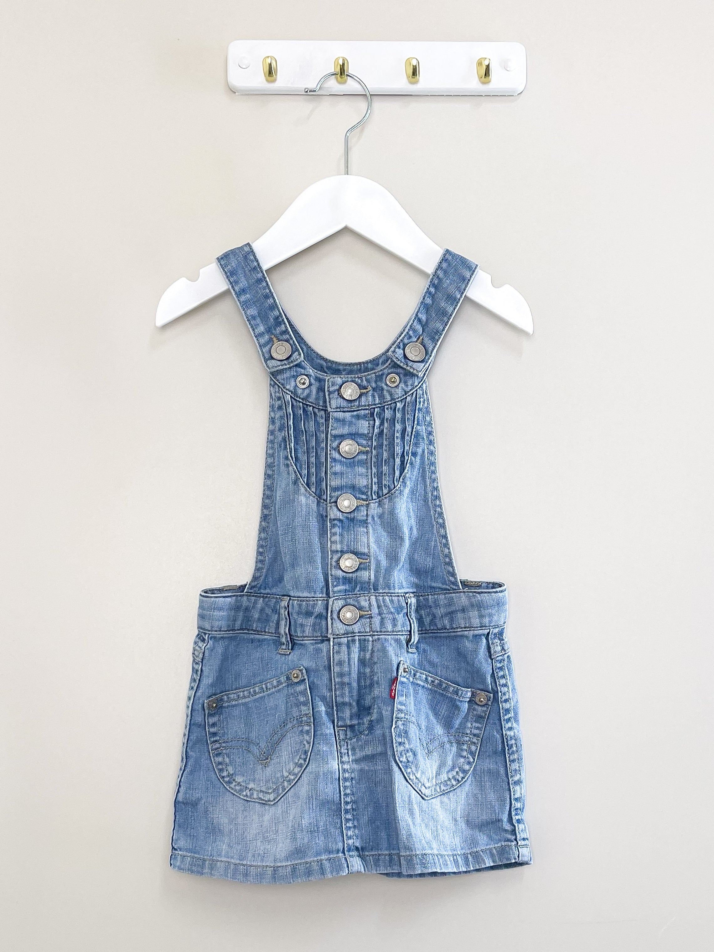 Levi's denim pinafore dress (3y)