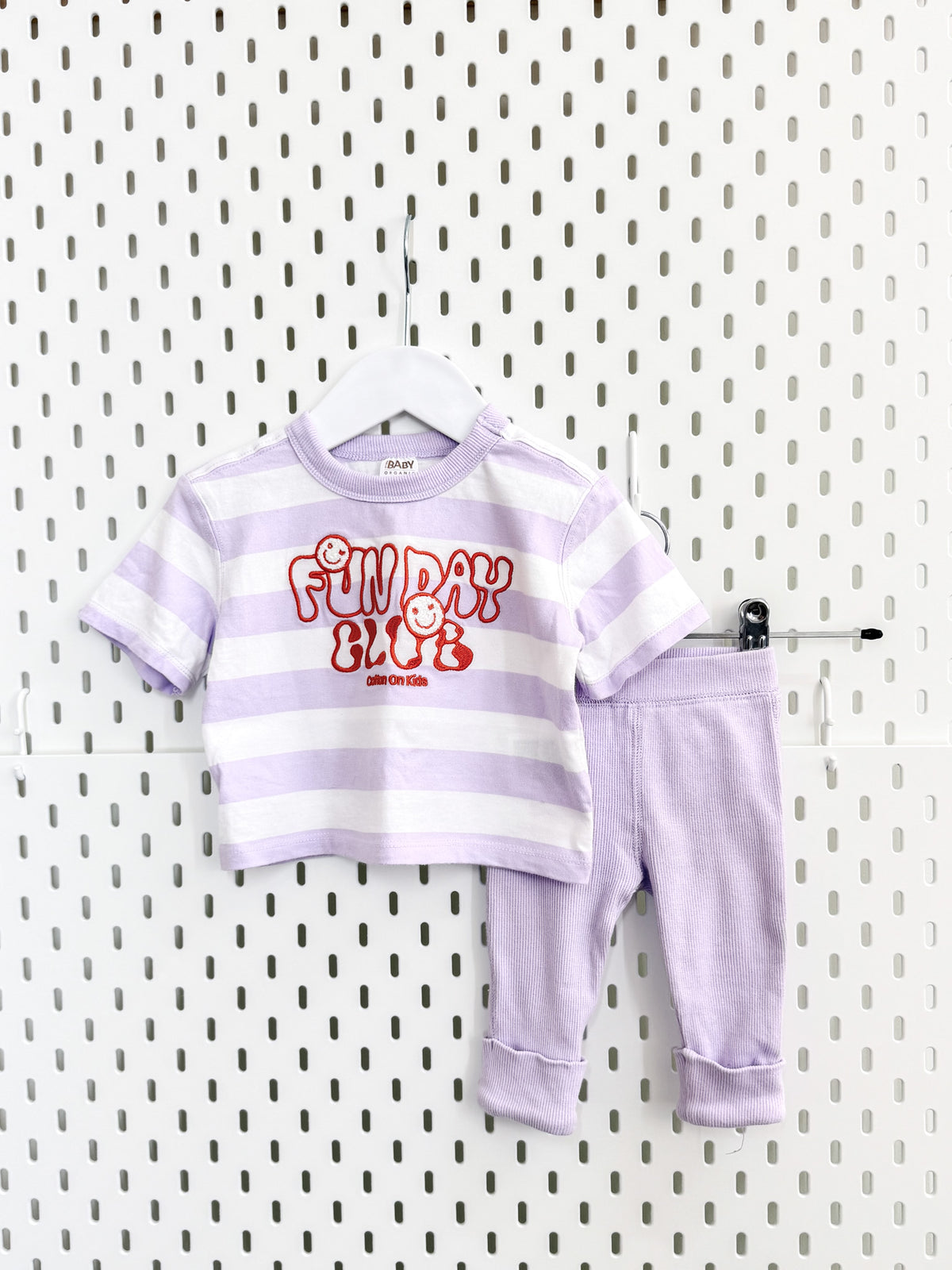Cotton On Kids organic funday club set (0-3m)