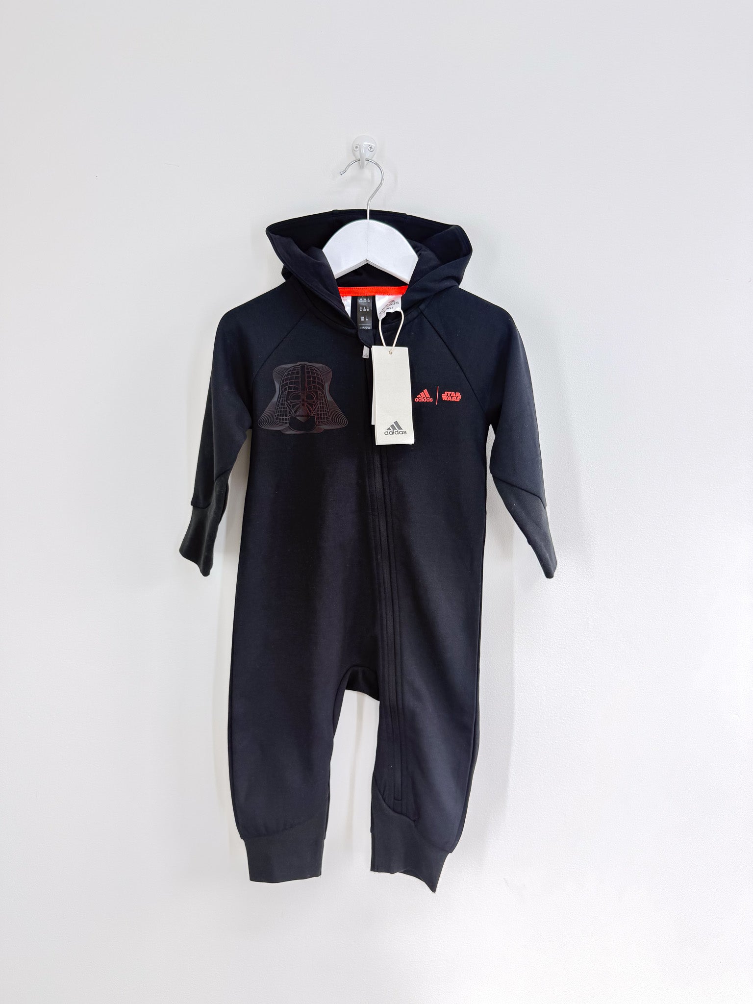 BNWT Adidas x Star Wars hooded zip onesie (9-12m)