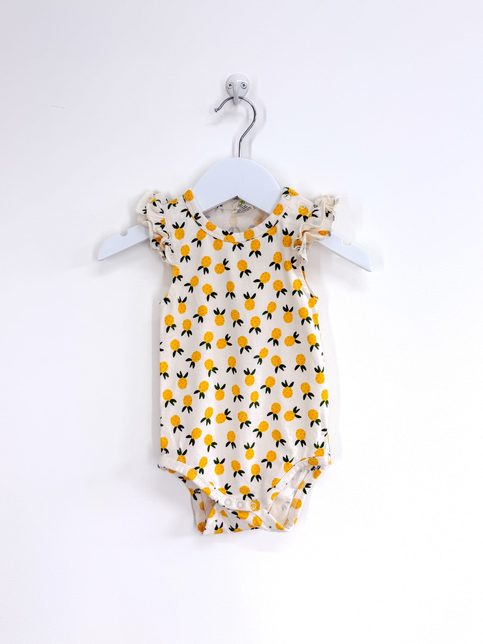 Nature Baby organic fleur bodysuit - petite pineapple (6-12m)