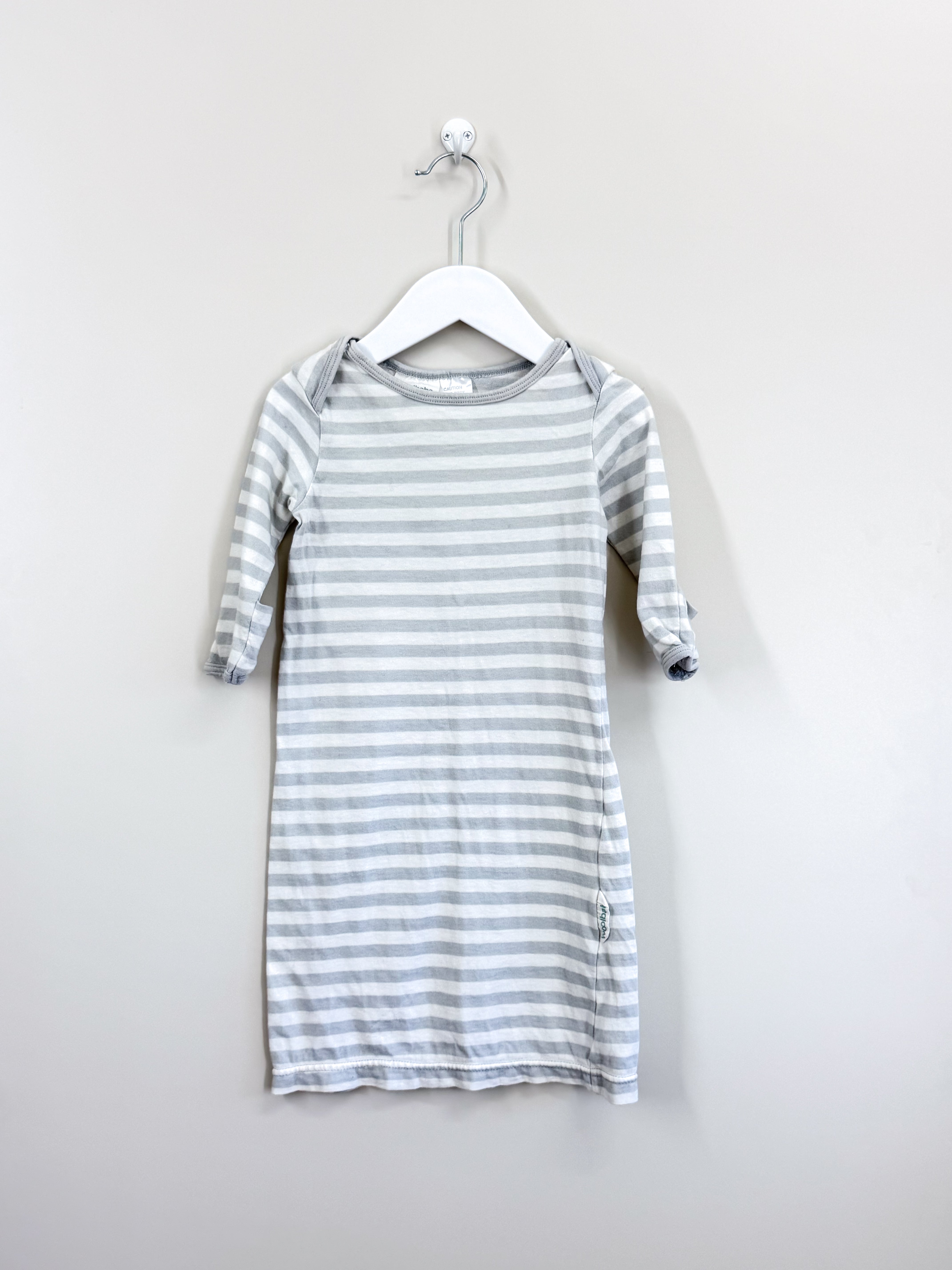 Woolbabe merino cotton gown (3-6m)