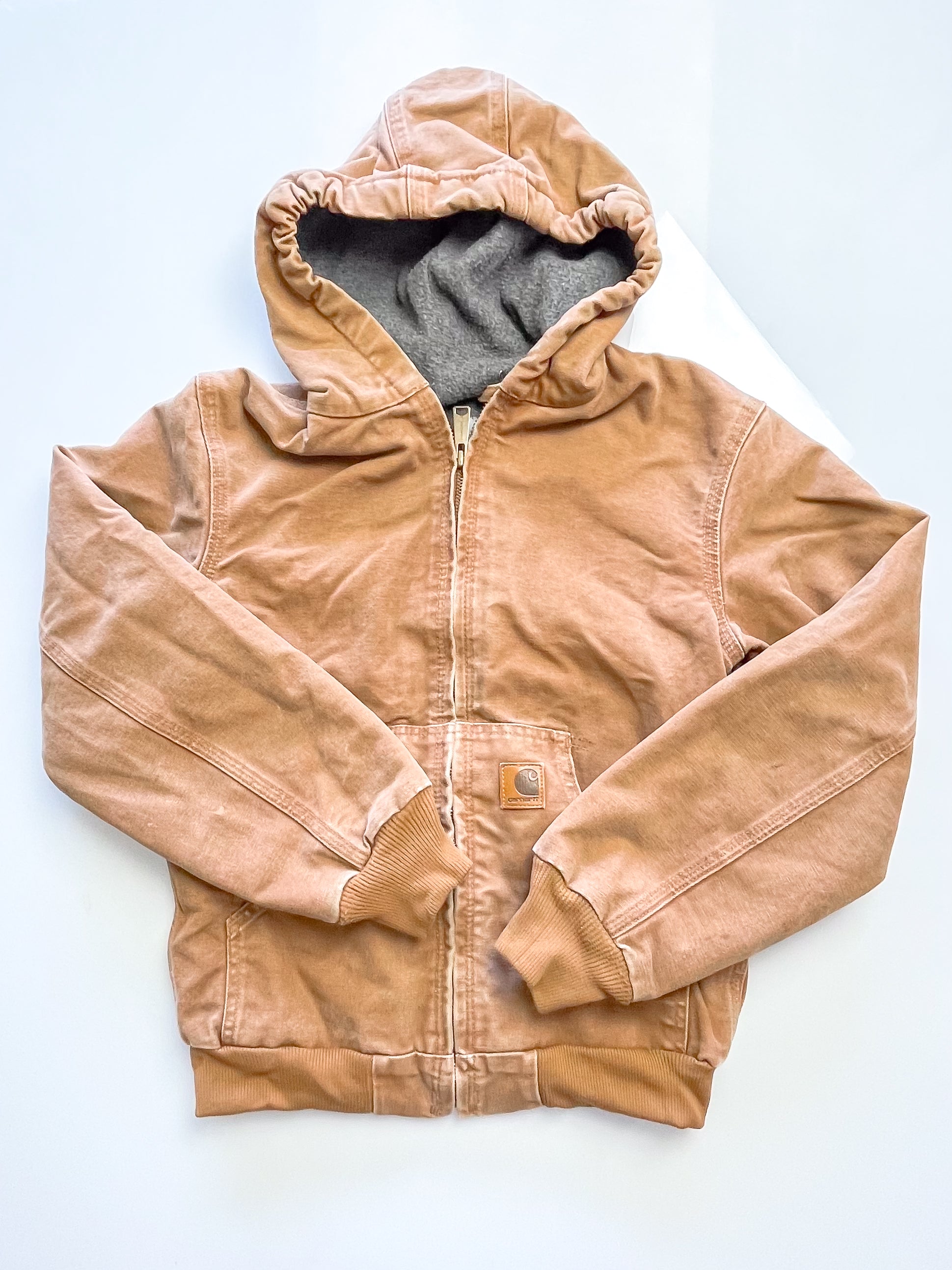 Retro Vintage Carhartt quilt lined hooded jacket '07 (10-12y)