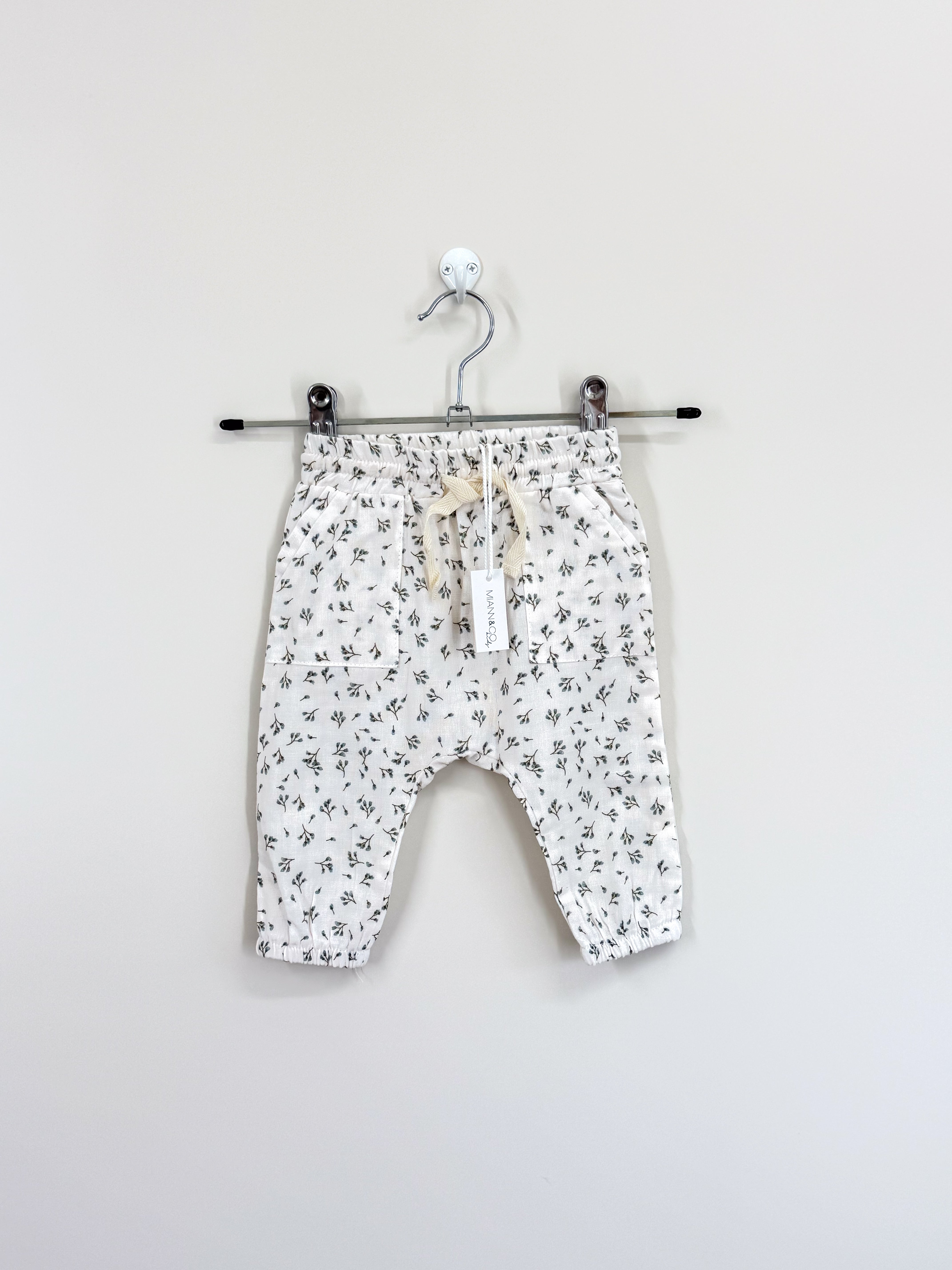 BNWT Miann & Co muslin pants (12m)