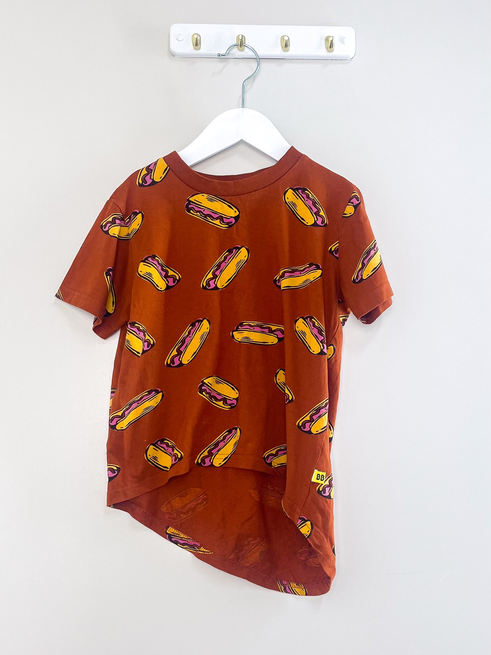 Band Of Boys hotdog repeat asymmetrical tee (5y)