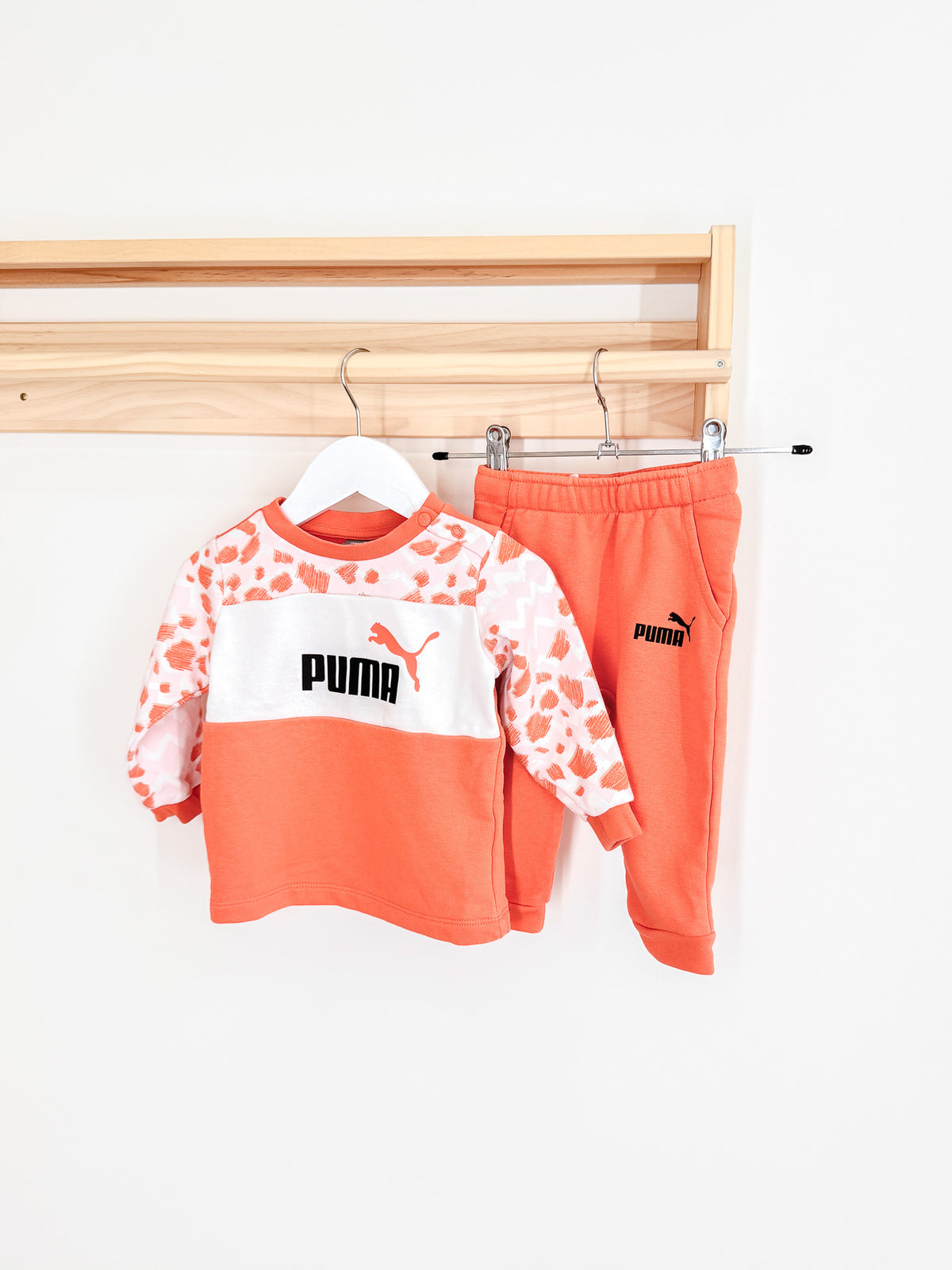 Puma orange leopard track set (6-9m)