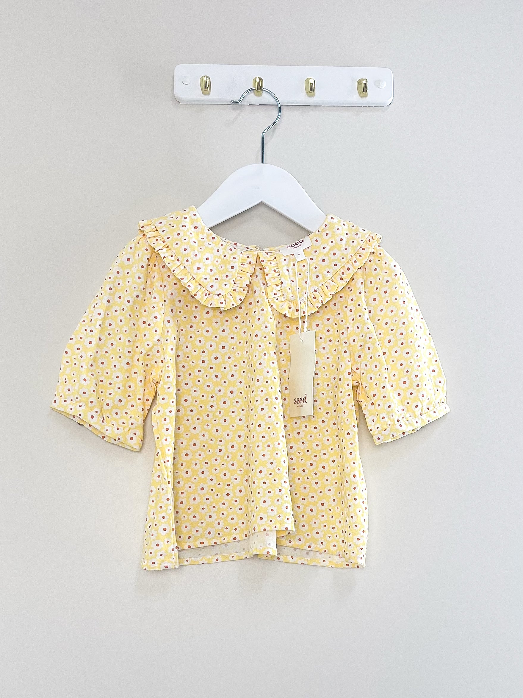 BNWT Seed buttercup ditsy top (4y)
