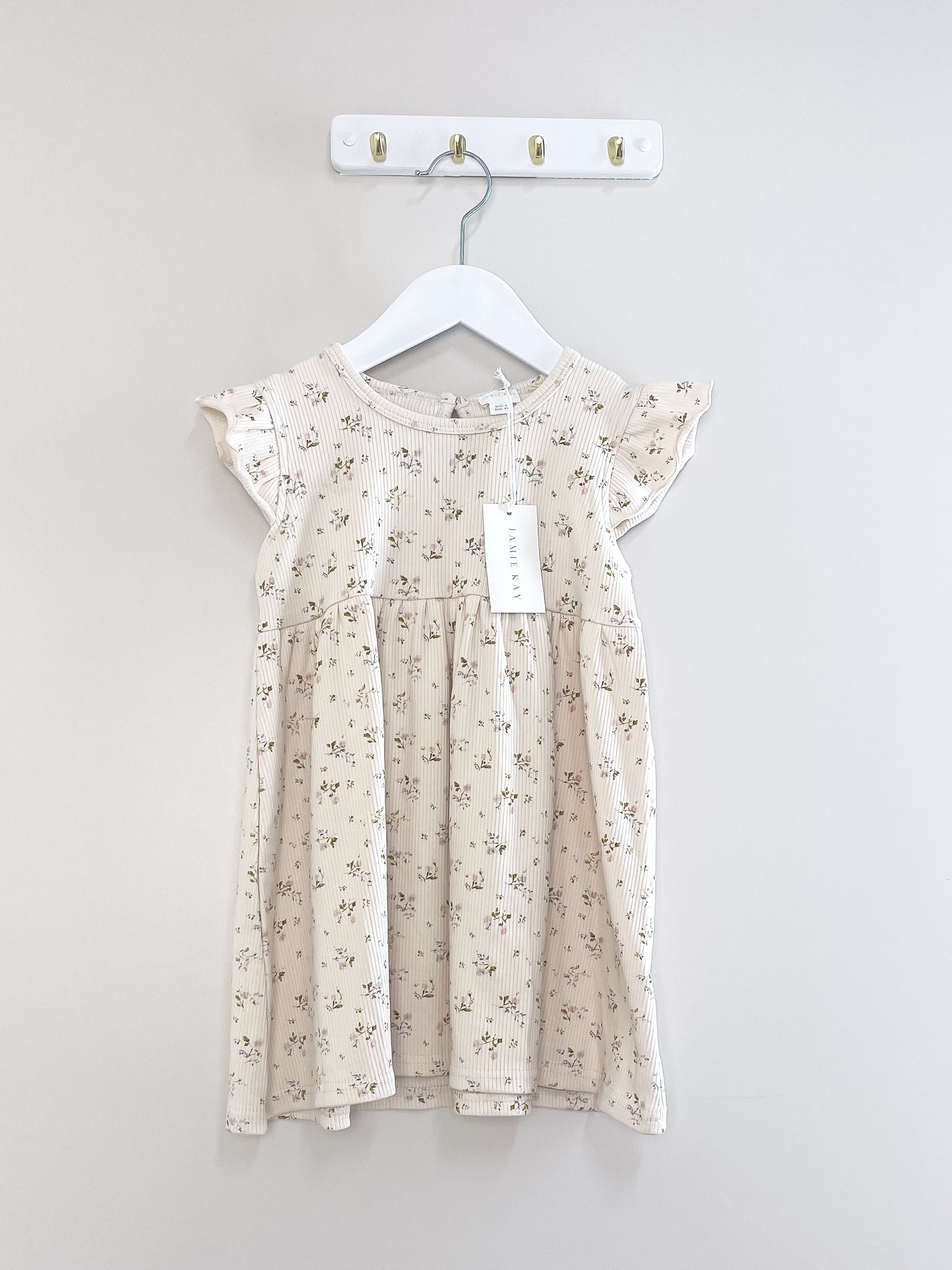 BNWT Jamie Kay organic ribbed ada dress (4y)