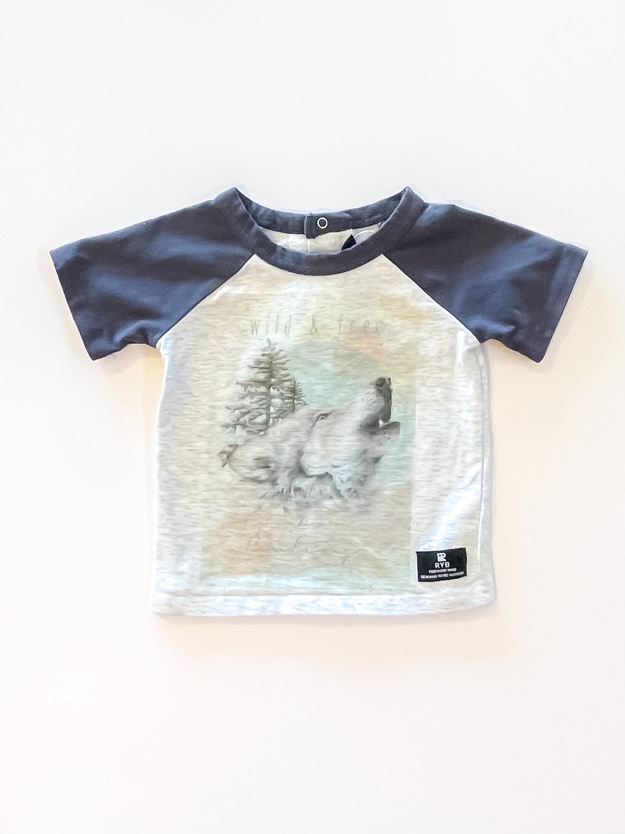 Rock Your Baby wolf tee (6-12m)
