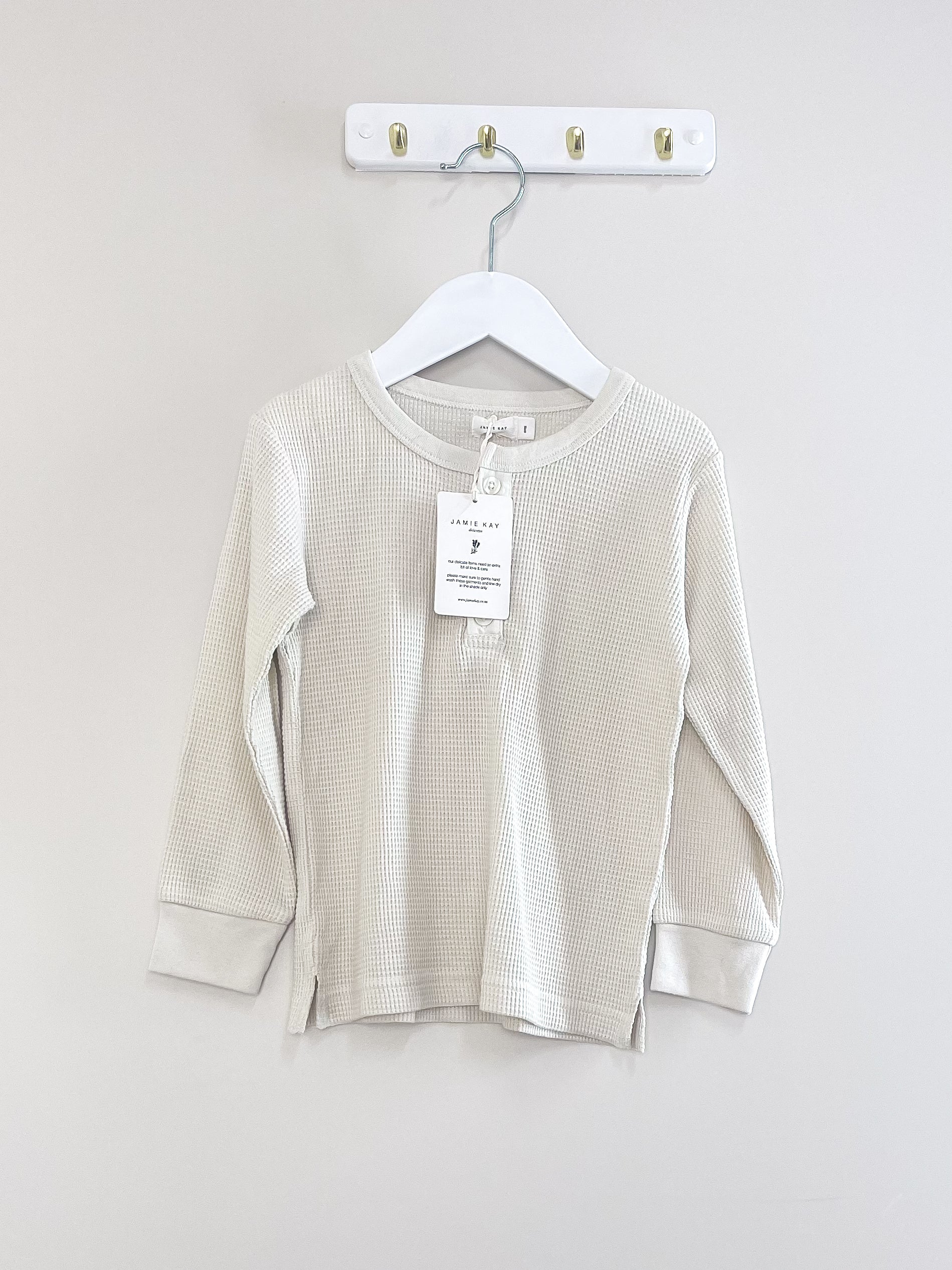 BNWT Jamie Kay organic waffle tee (4y)