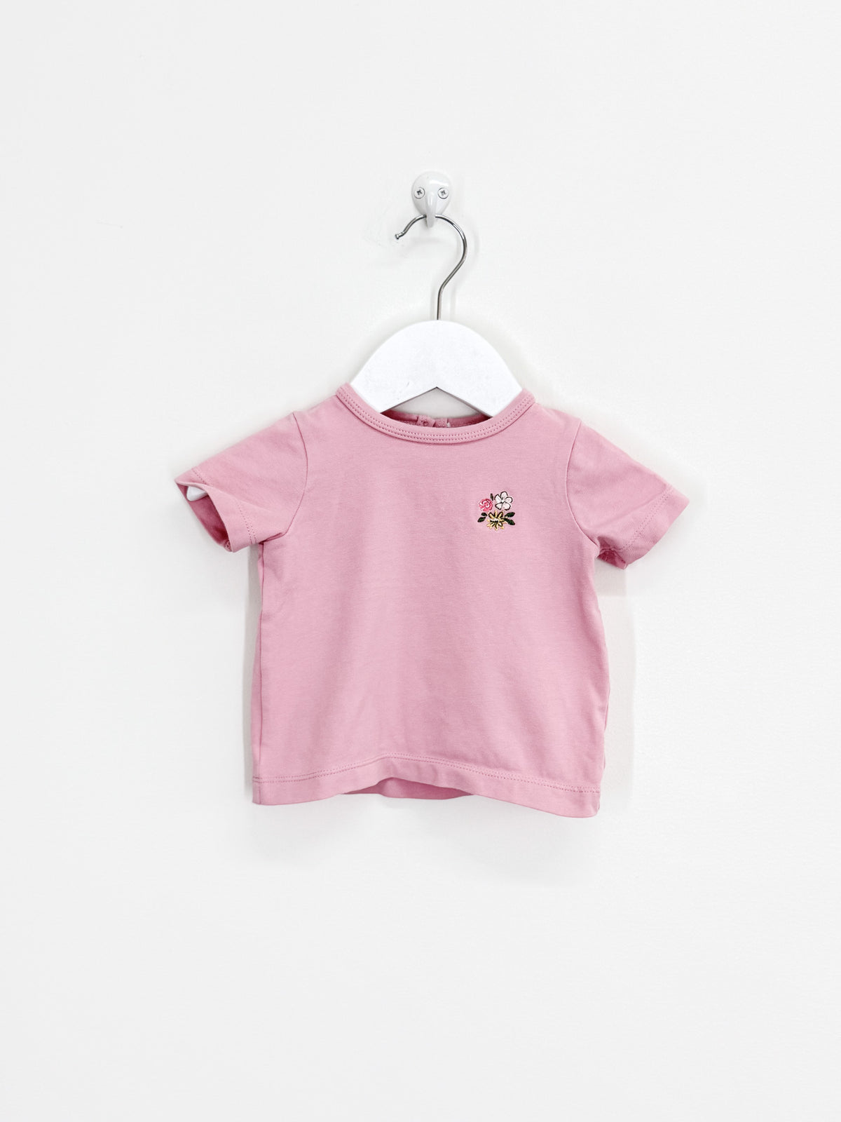 Teeny Weeny powder pink short sleeve tee (3-6m)