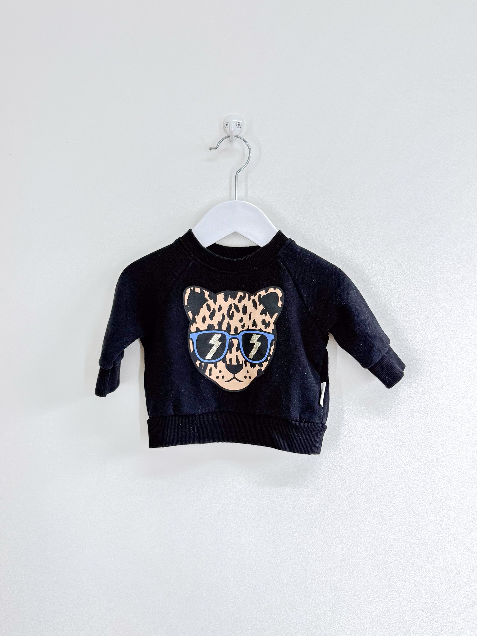 Hux organic cool cat sweatshirt (0-3m)