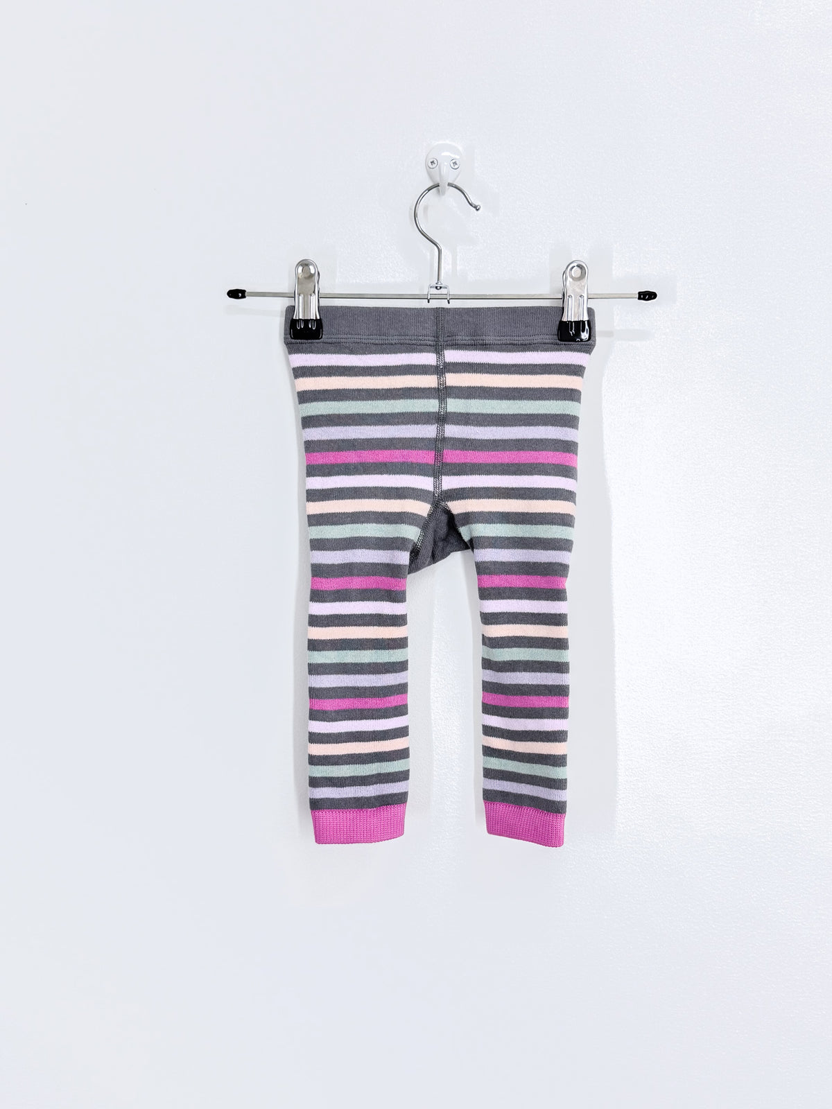 Teeny Weeny ladybug stripe knit tights (1-2y)