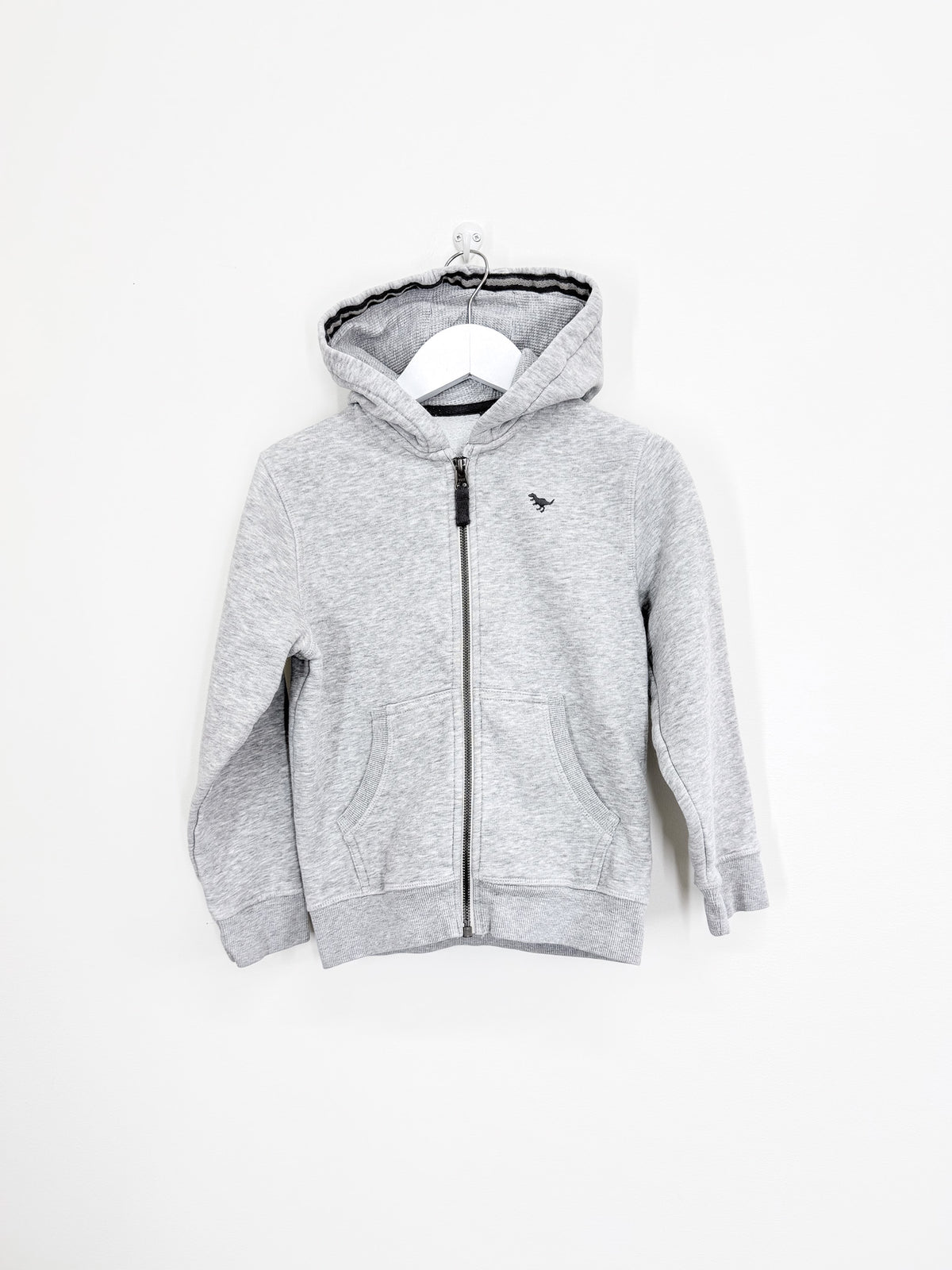 Next zip hoodie - grey (6-7y)